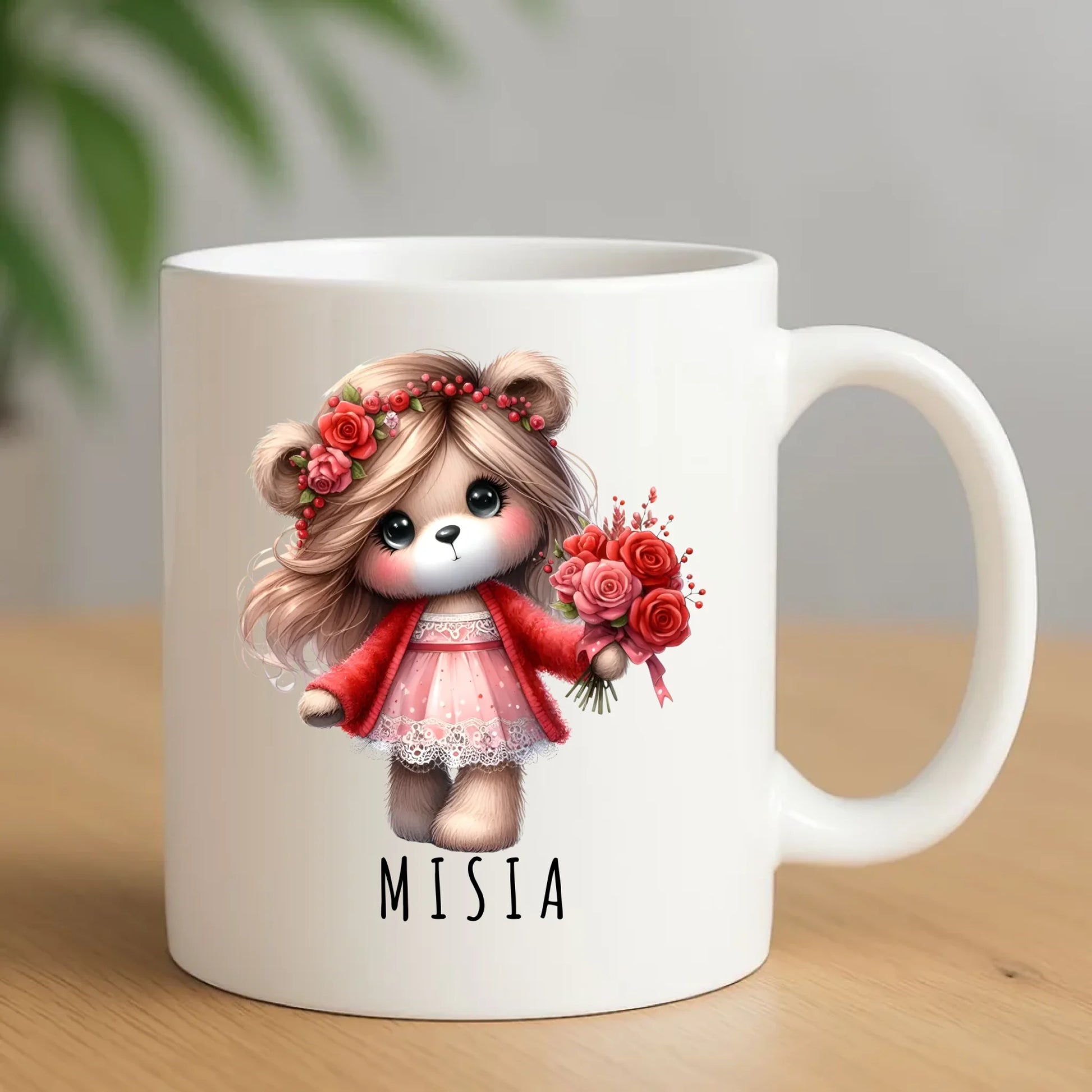 Kubek - prezent dla dziewczyny - Urocza Misia W35 - StoryCups.pl