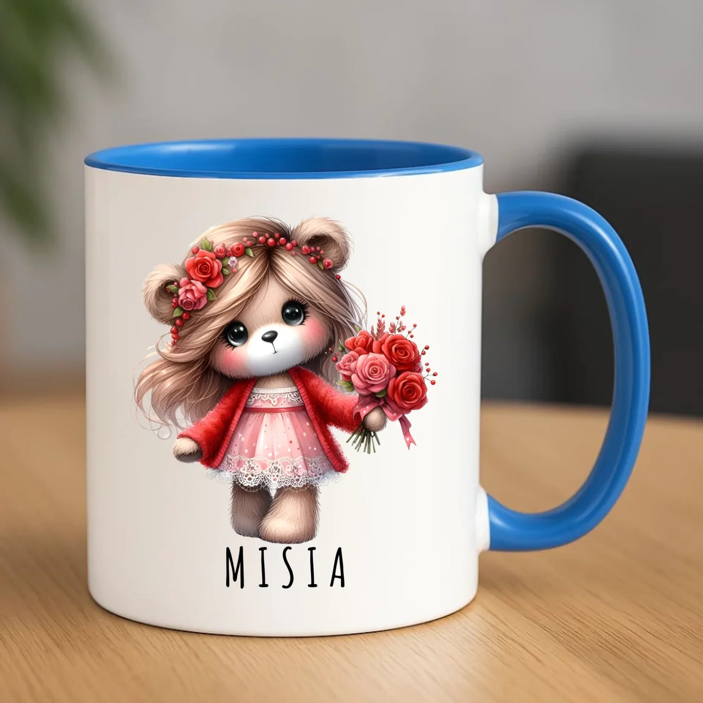 Kubek - prezent dla dziewczyny - Urocza Misia W35 - StoryCups.pl