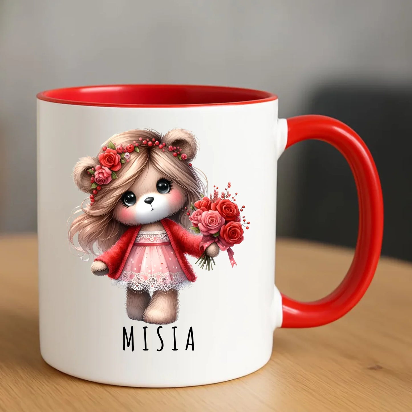 Kubek - prezent dla dziewczyny - Urocza Misia W35 - StoryCups.pl