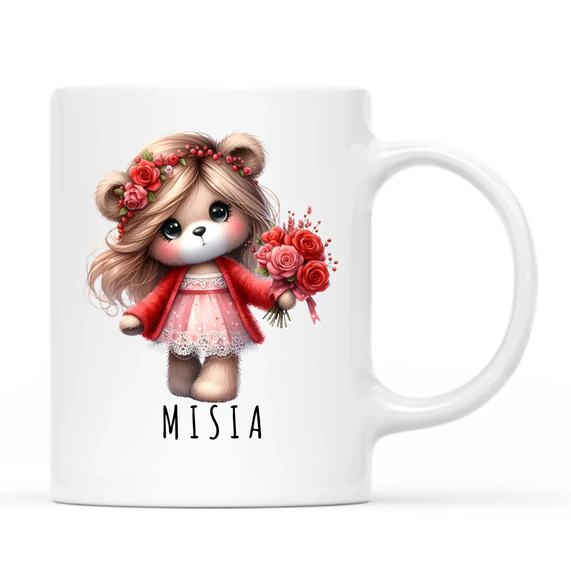Kubek - prezent dla dziewczyny - Urocza Misia W35 - StoryCups.pl