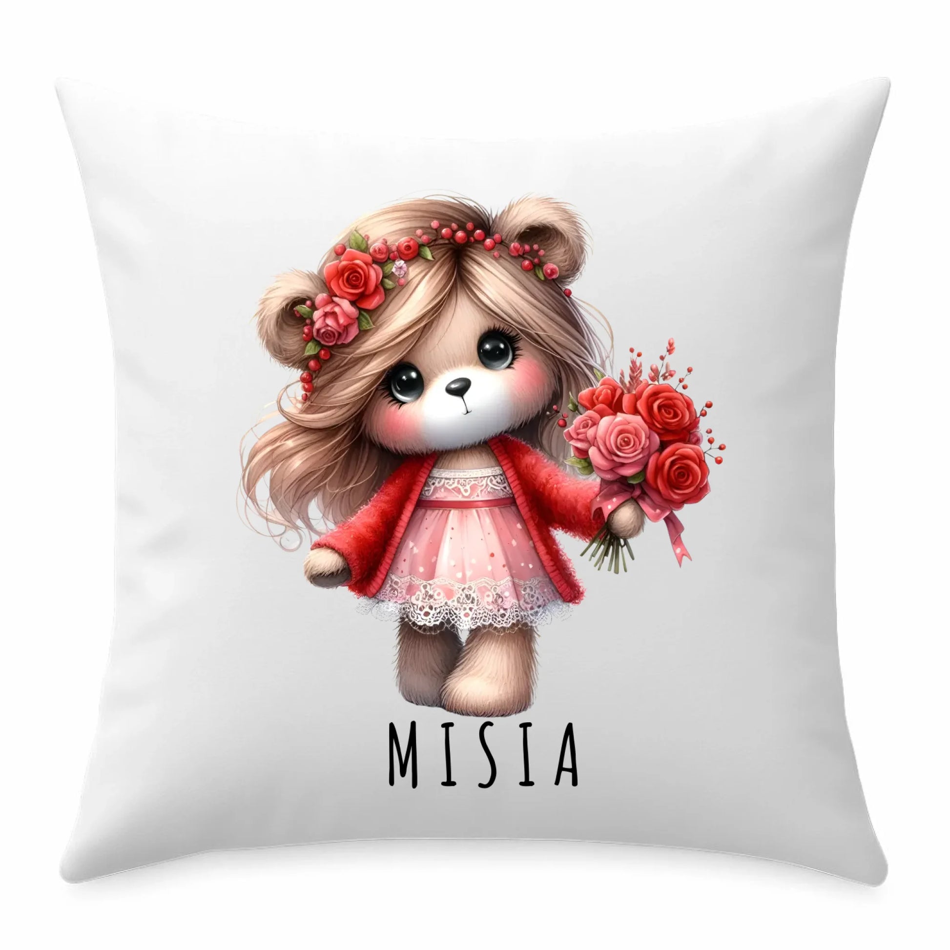 Poduszka - prezent dla dziewczyny - Urocza Misia W35 - StoryCups.pl