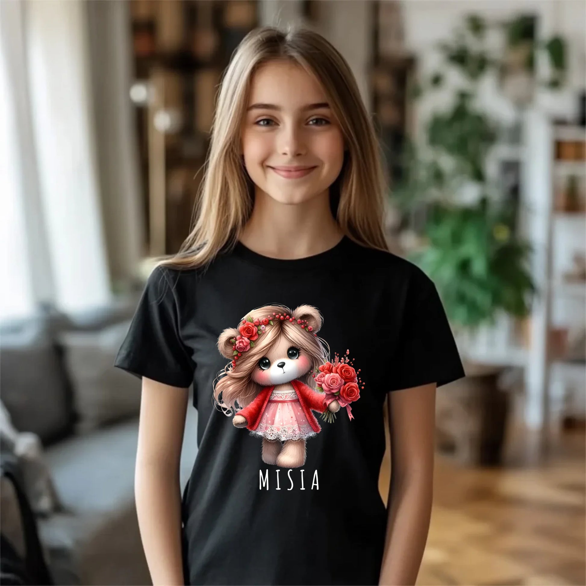 Koszulka dziecięca - Urocza Misia W35 - StoryCups.pl