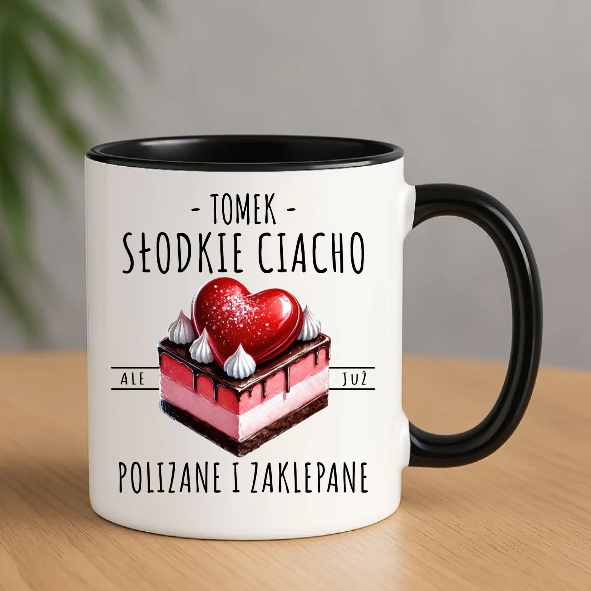 Kubek - Słodkie ciacho polizane i zaklepane - personalizowany W36 - StoryCups.pl