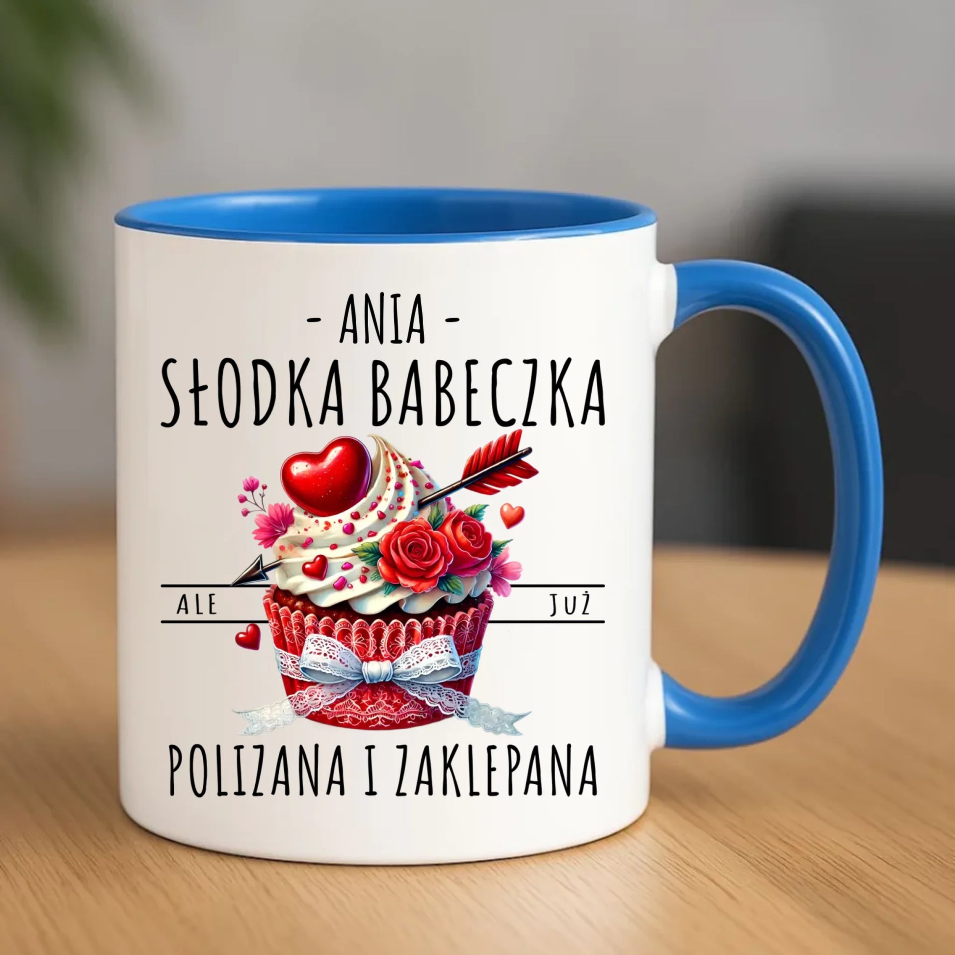 Kubek - Słodka babeczka polizana i zaklepana - personalizowany W37 - StoryCups.pl