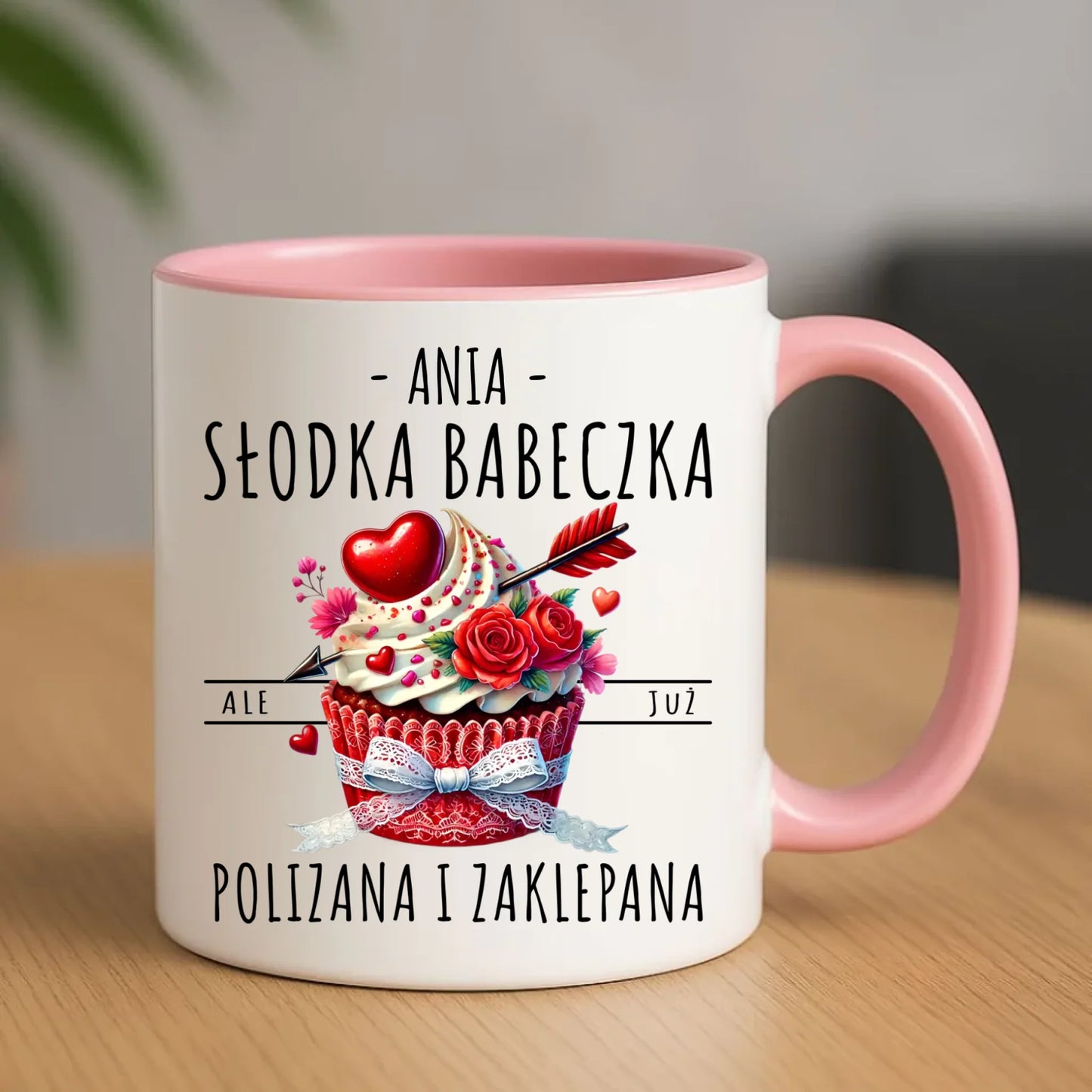 Kubek - Słodka babeczka polizana i zaklepana - personalizowany W37 - StoryCups.pl
