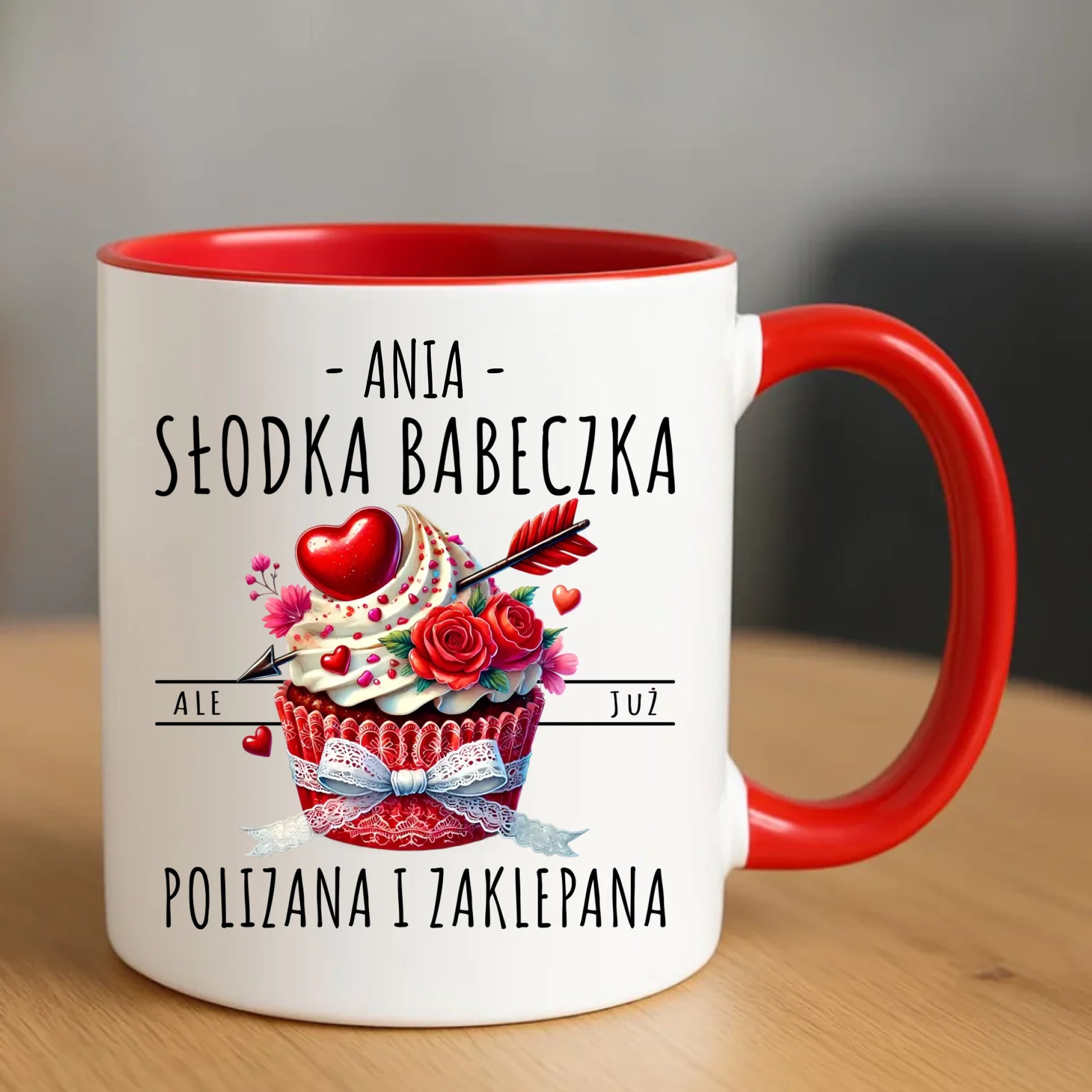 Kubek - Słodka babeczka polizana i zaklepana - personalizowany W37 - StoryCups.pl