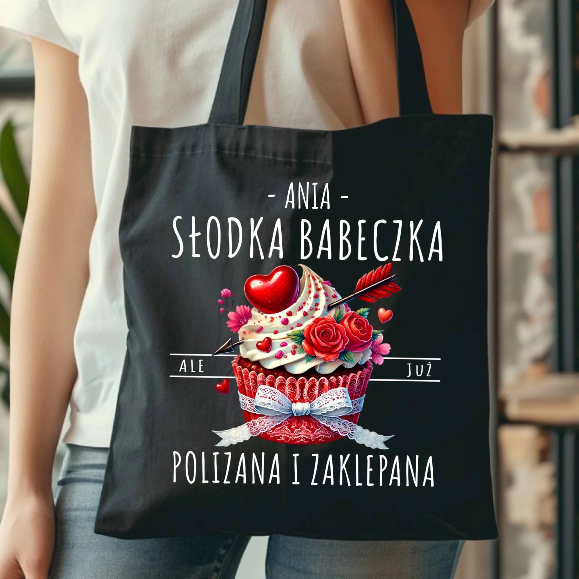 Torba - Słodka babeczka polizana i zaklepana - personalizowana W37 - StoryCups.pl