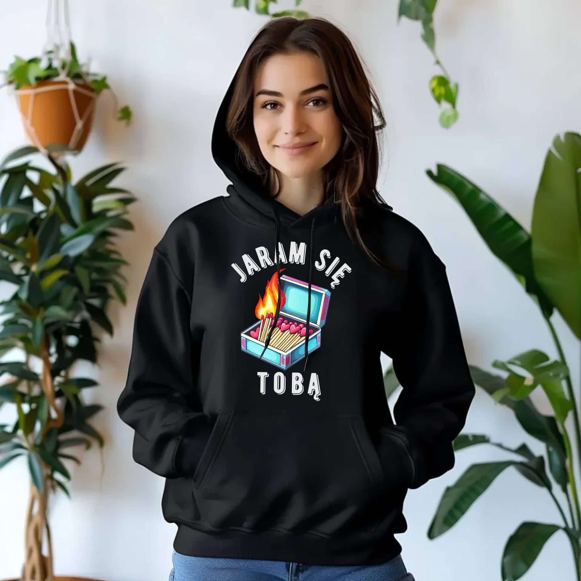 Bluza damska z kapturem - Jaram się Tobą W39 - StoryCups.pl