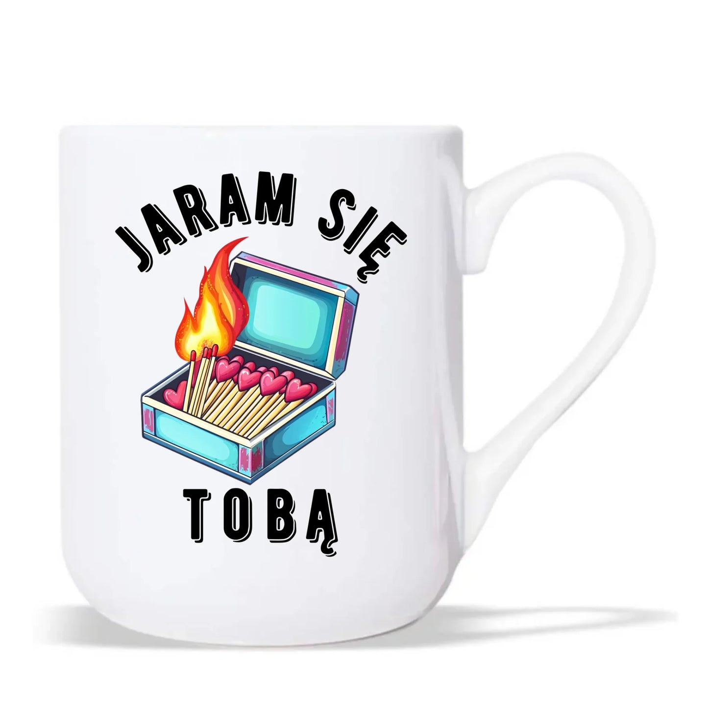 Kubek elegant dla zakochanych - Jaram się Tobą W39 - StoryCups.pl