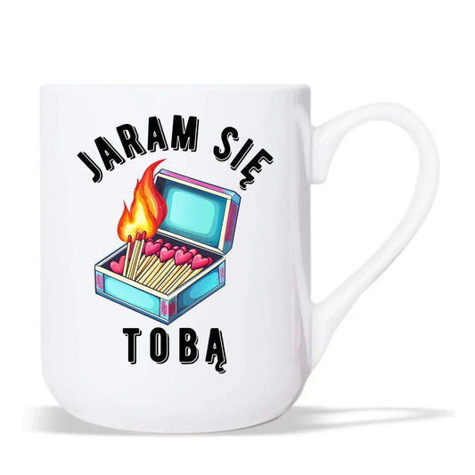 Kubek elegant dla zakochanych - Jaram się Tobą W39 - StoryCups.pl
