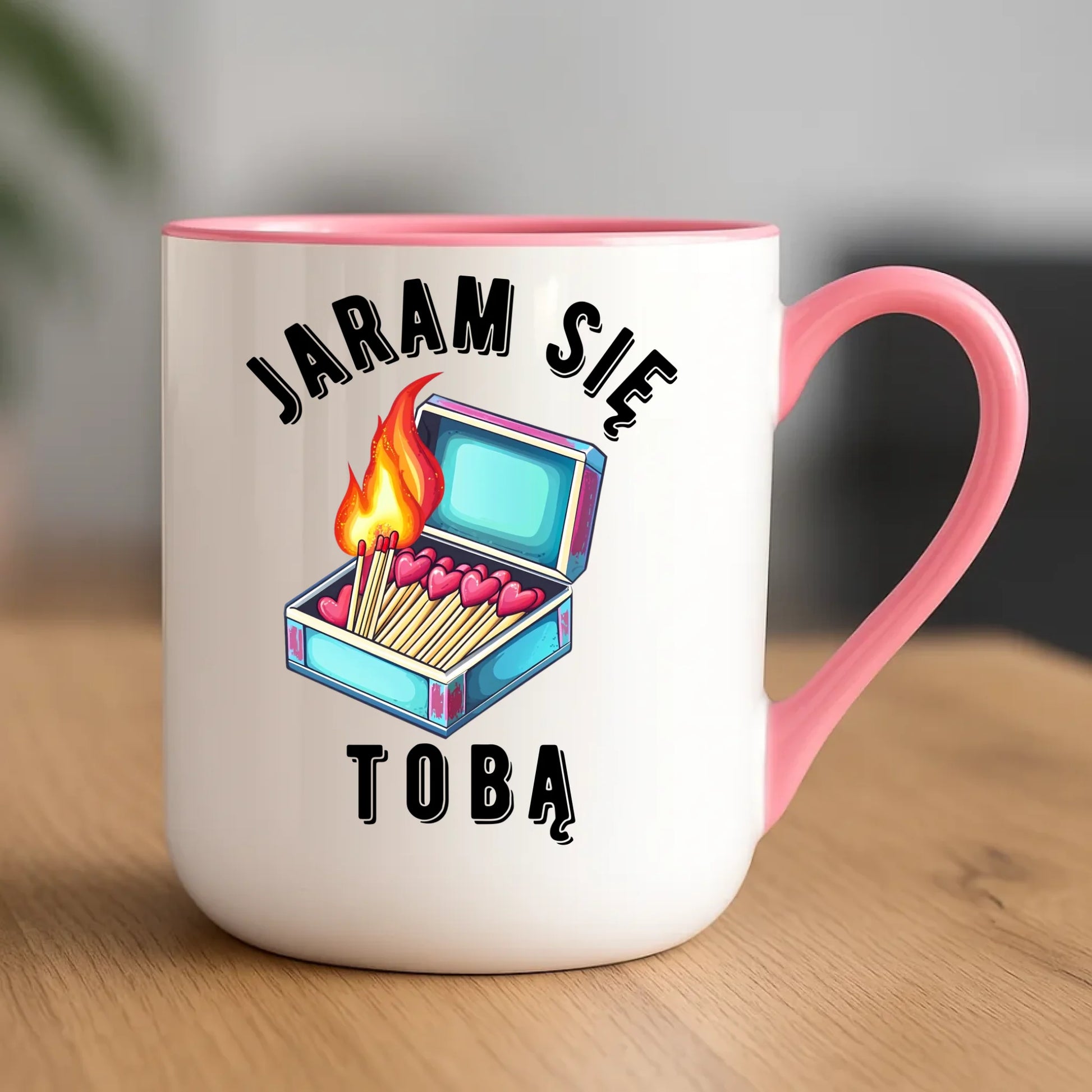 Kubek elegant dla zakochanych - Jaram się Tobą W39 - StoryCups.pl