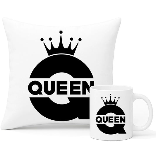 Zestaw poduszka i kubek - Queen W40 - StoryCups.pl