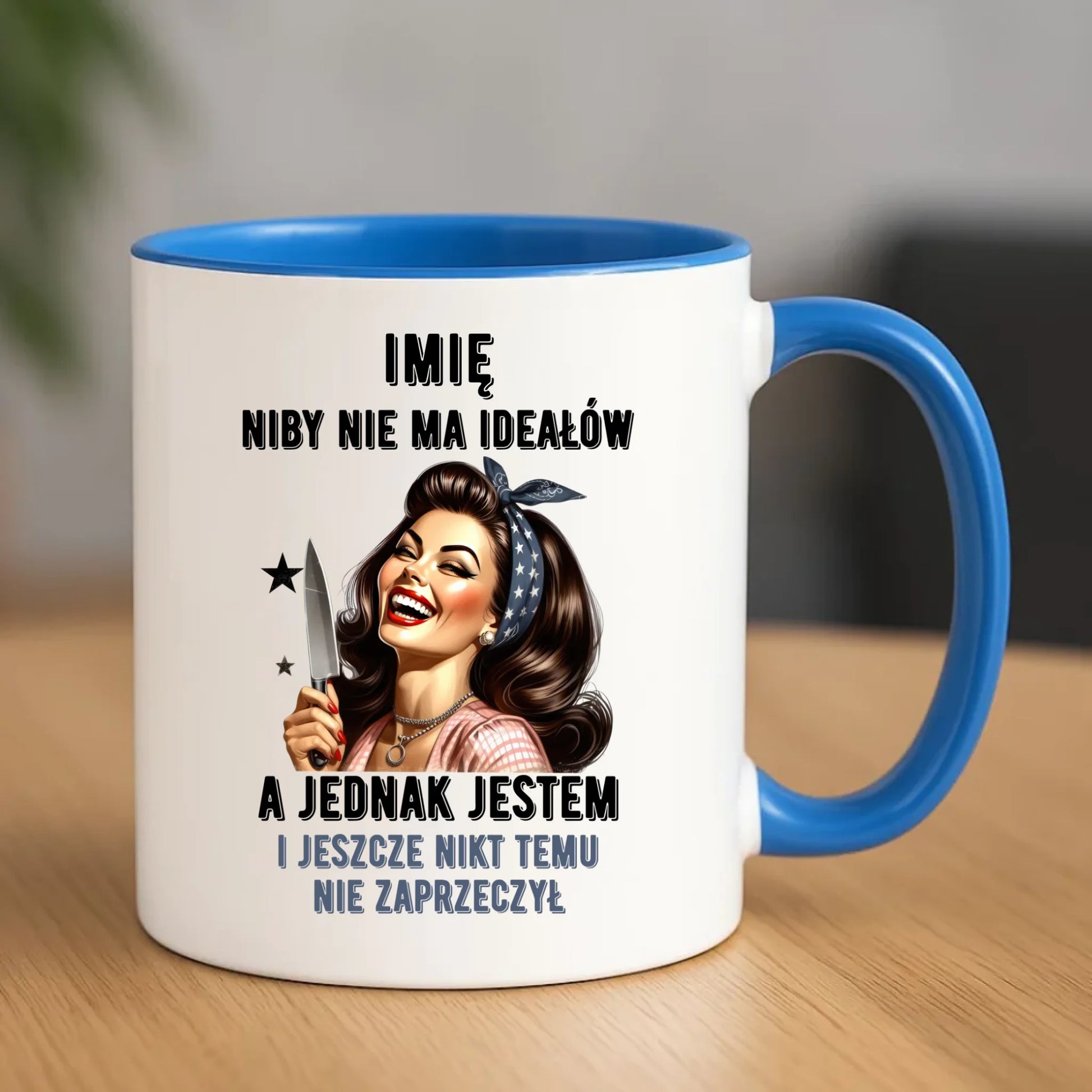 Kubek dla niej - Niby nie ma ideałów - personalizowany DZ01 - StoryCups.pl