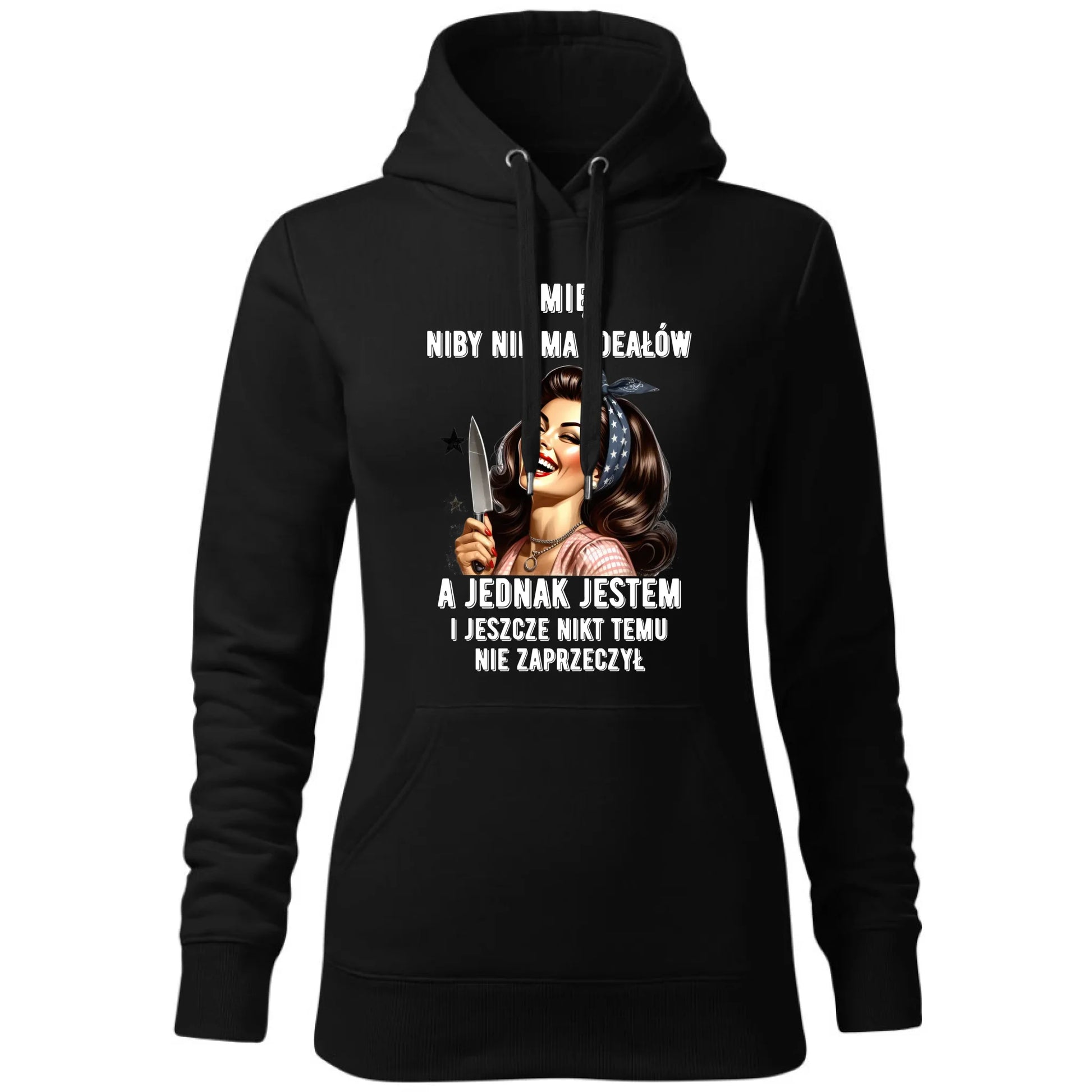 Bluza damska z kapturem - Niby nie ma ideałów - personalizowana DZ01 - StoryCups.pl