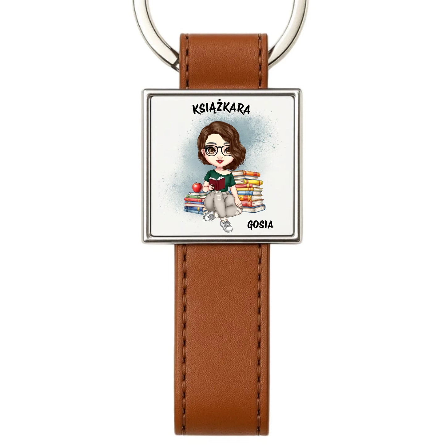 Brelok - Książkara - Prezent dla miłośniczki czytania książek - personalizowany DZ03 - StoryCups.pl
