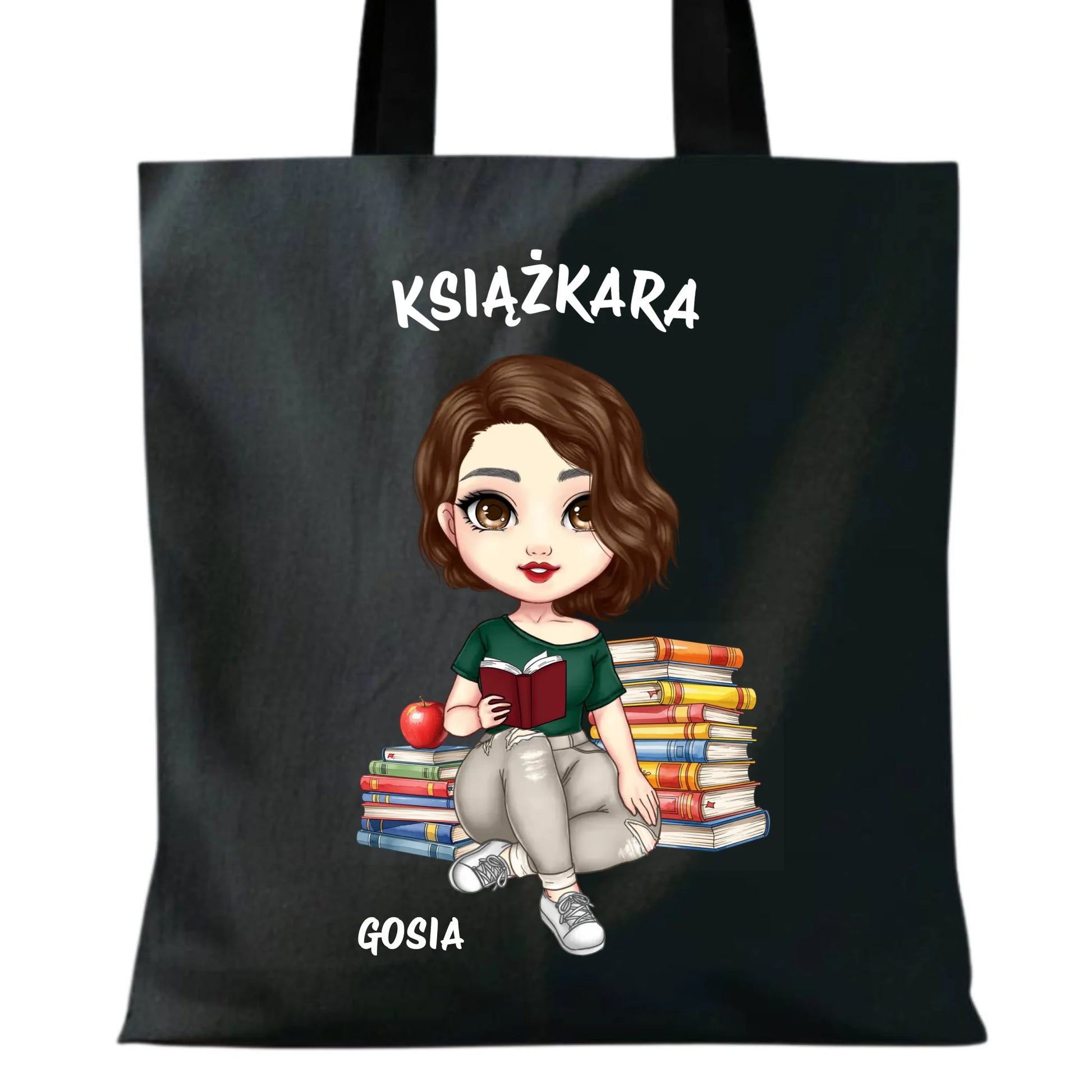 Torba - Książkara - Prezent dla miłośniczki czytania książek - personalizowana DZ03 - StoryCups.pl
