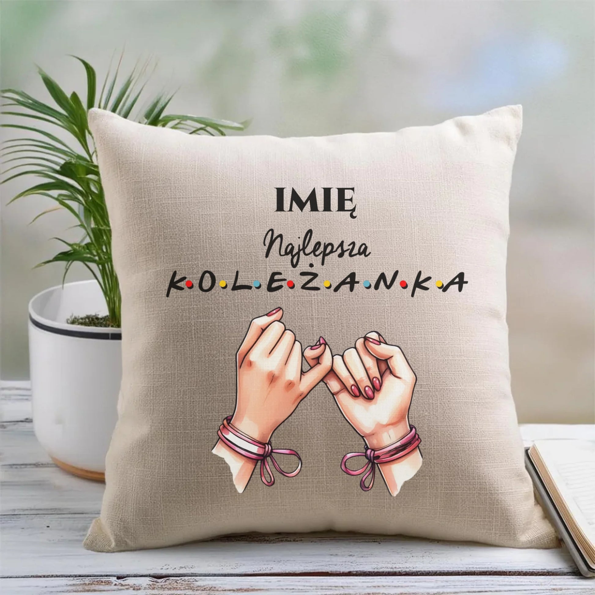 Poduszka - Najlepsza koleżanka - personalizowana DZ02 - StoryCups.pl