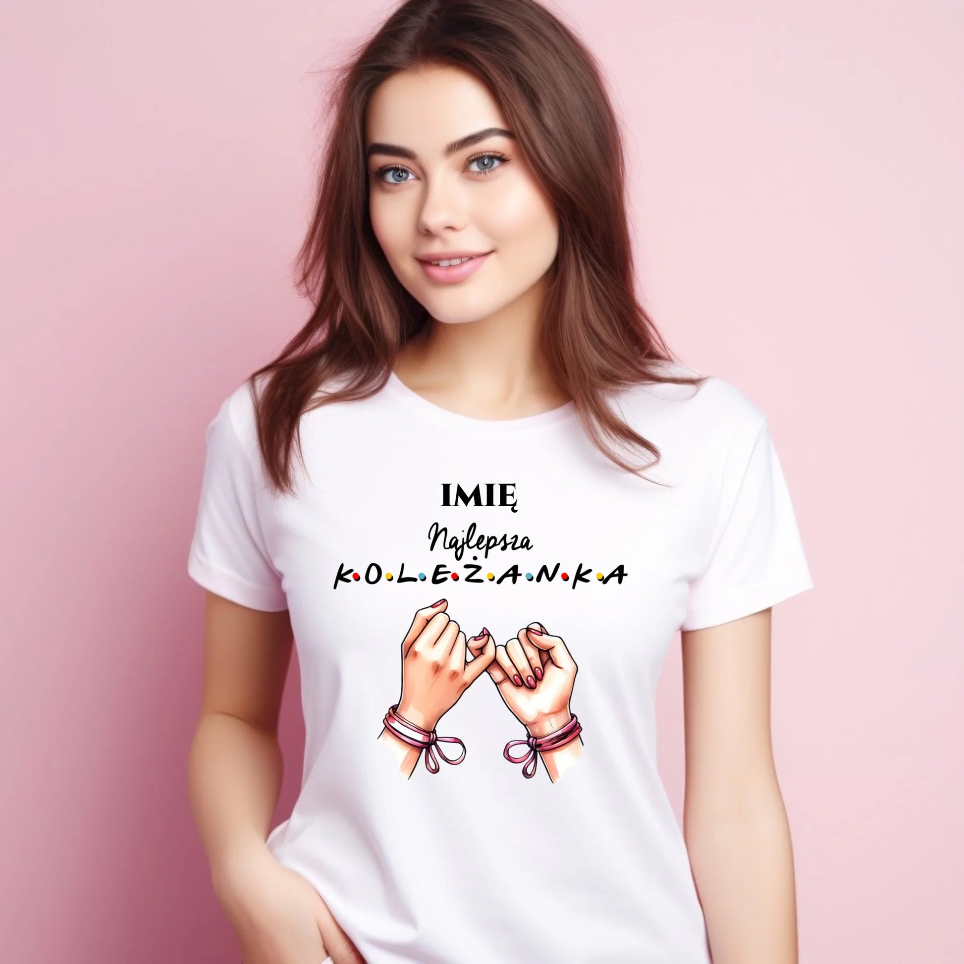 Koszulka damska - Najlepsza koleżanka - personalizowana DZ02 - StoryCups.pl
