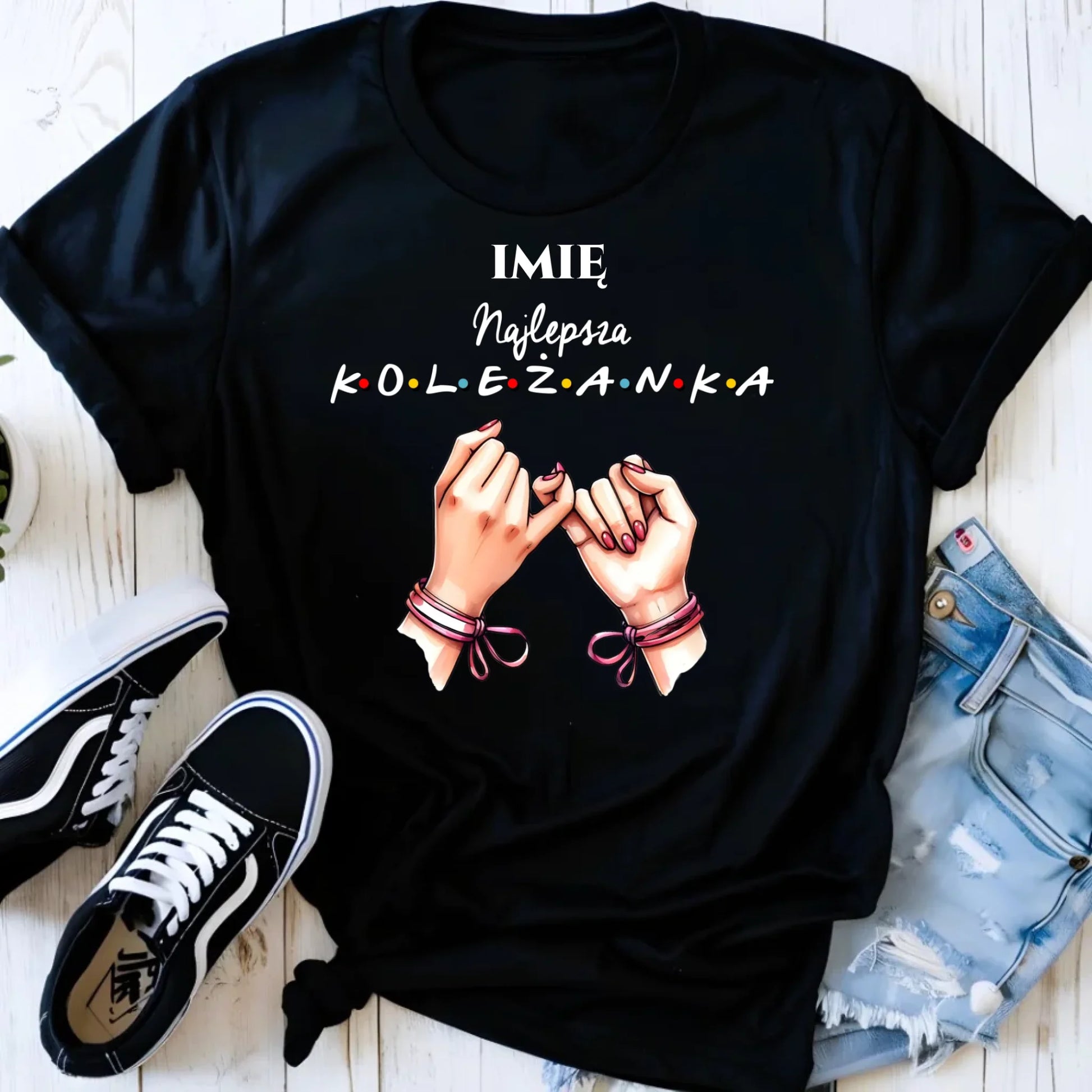 Koszulka damska - Najlepsza koleżanka - personalizowana DZ02 - StoryCups.pl