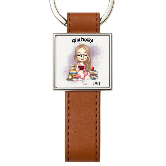 Brelok - Książkara - Prezent dla miłośniczki czytania książek - personalizowany DZ04 - StoryCups.pl