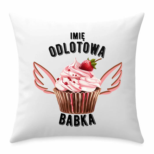 Poduszka - Odlotowa babka - personalizowana DZ06 - StoryCups.pl