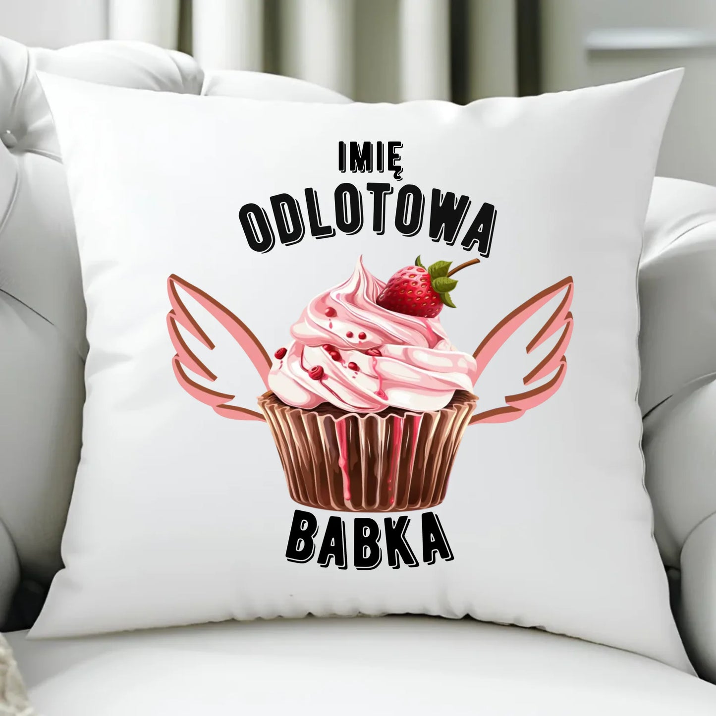 Poduszka - Odlotowa babka - personalizowana DZ06 - StoryCups.pl