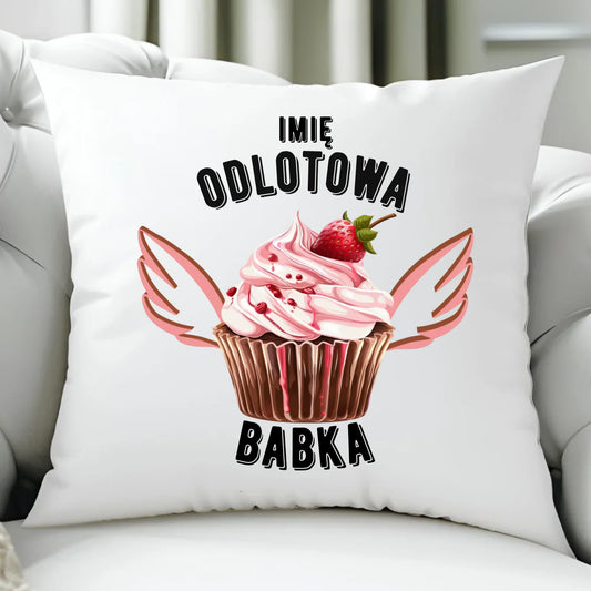 Poduszka - Odlotowa babka - personalizowana DZ06 - StoryCups.pl