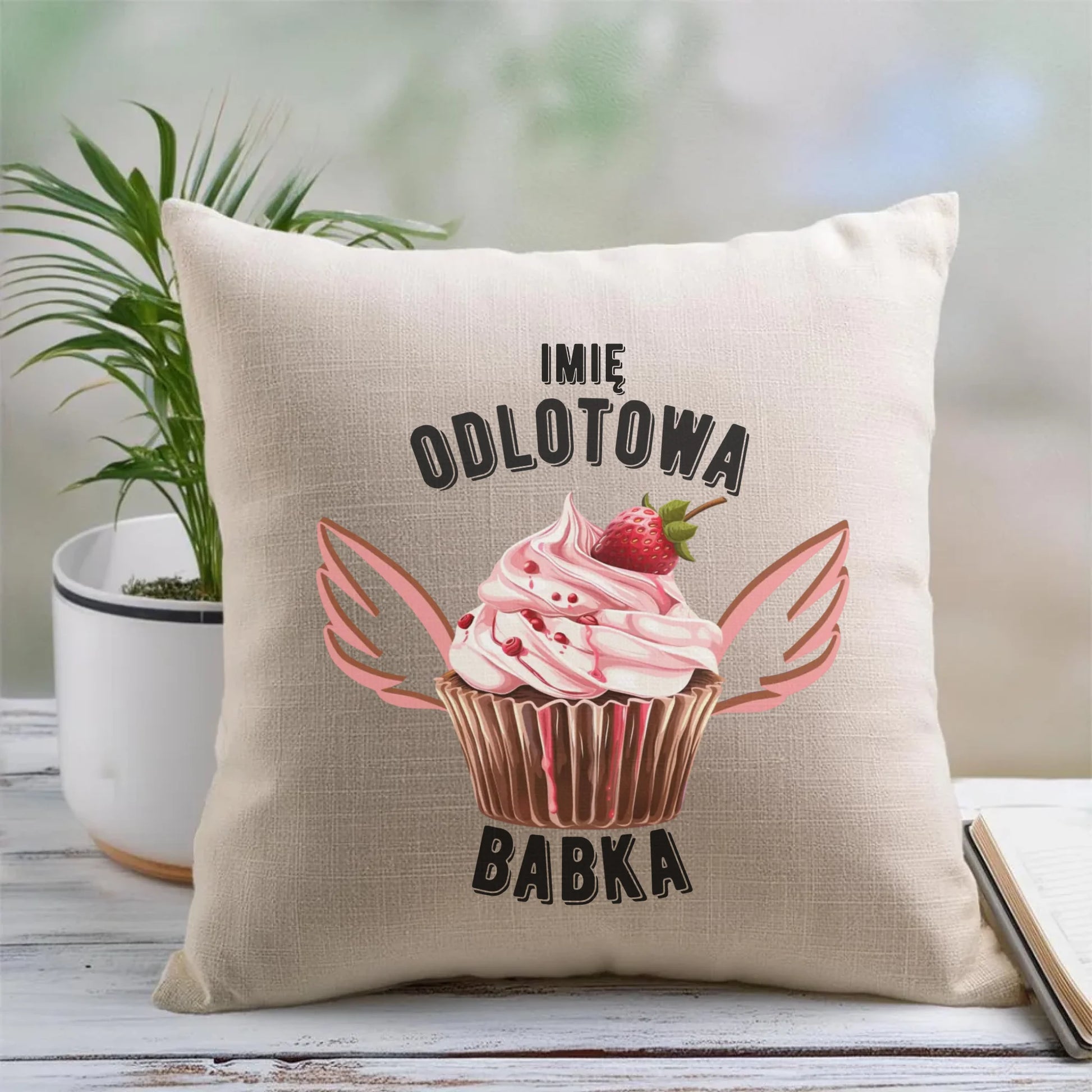 Poduszka - Odlotowa babka - personalizowana DZ06 - StoryCups.pl