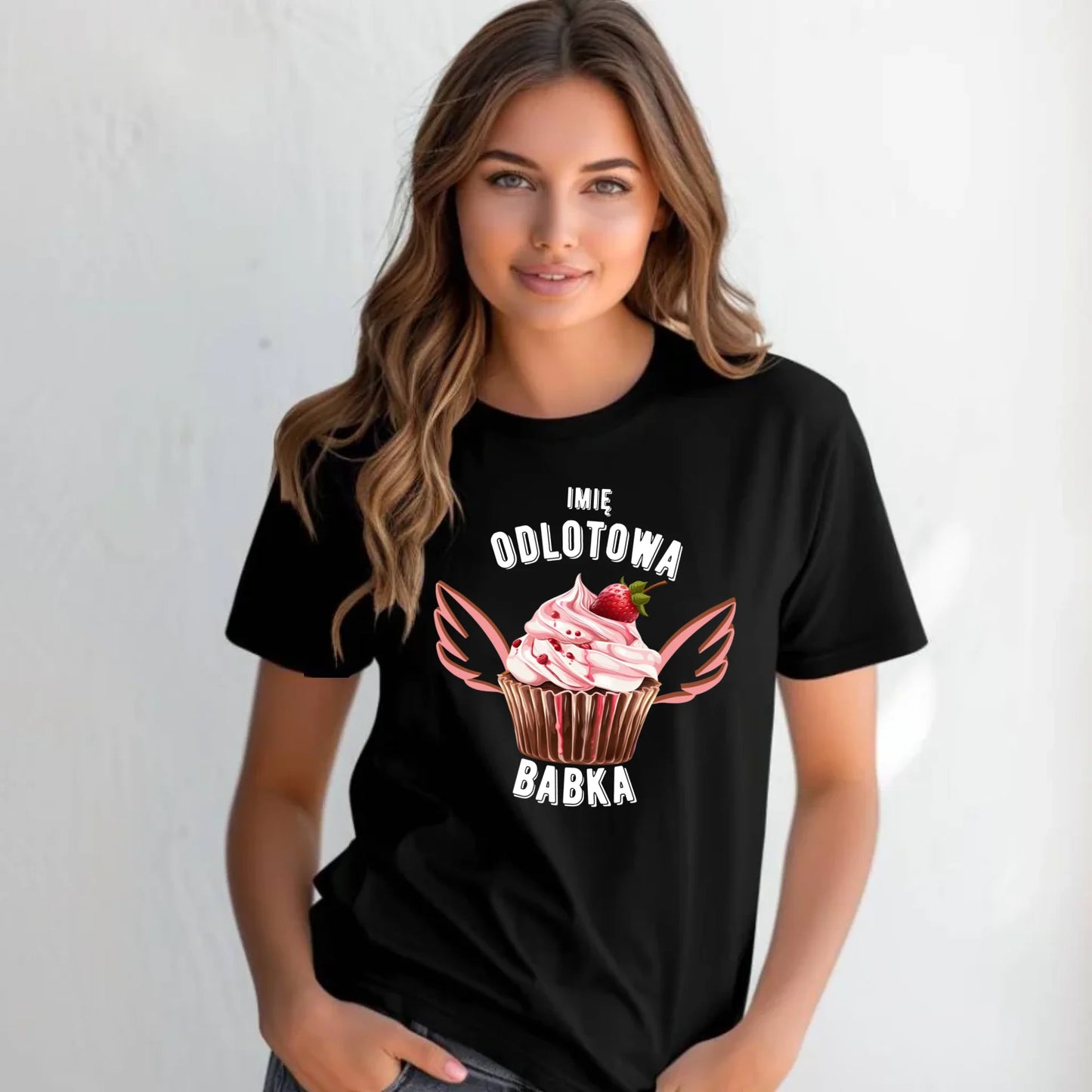 Koszulka damska - Odlotowa babka - personalizowana DZ06 - StoryCups.pl