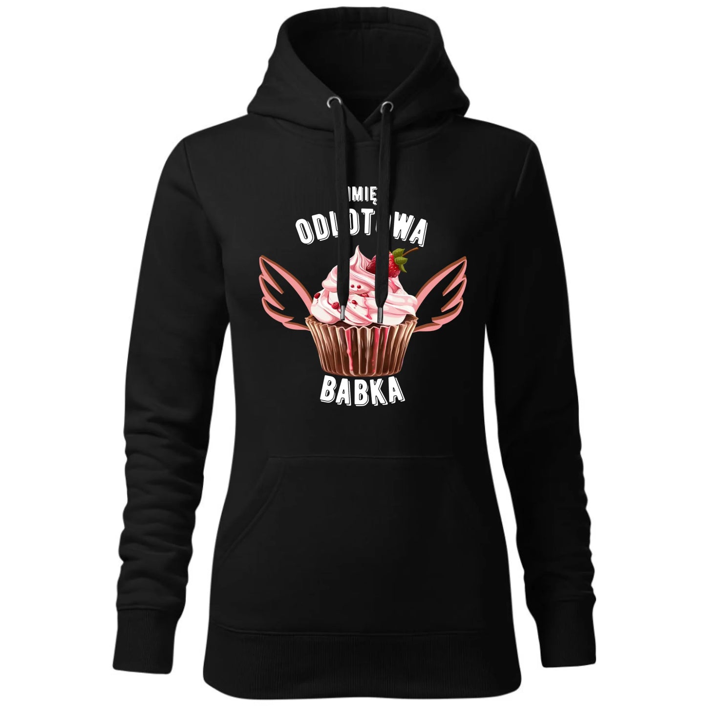Bluza damska z kapturem - Odlotowa babka - personalizowana DZ06 - StoryCups.pl