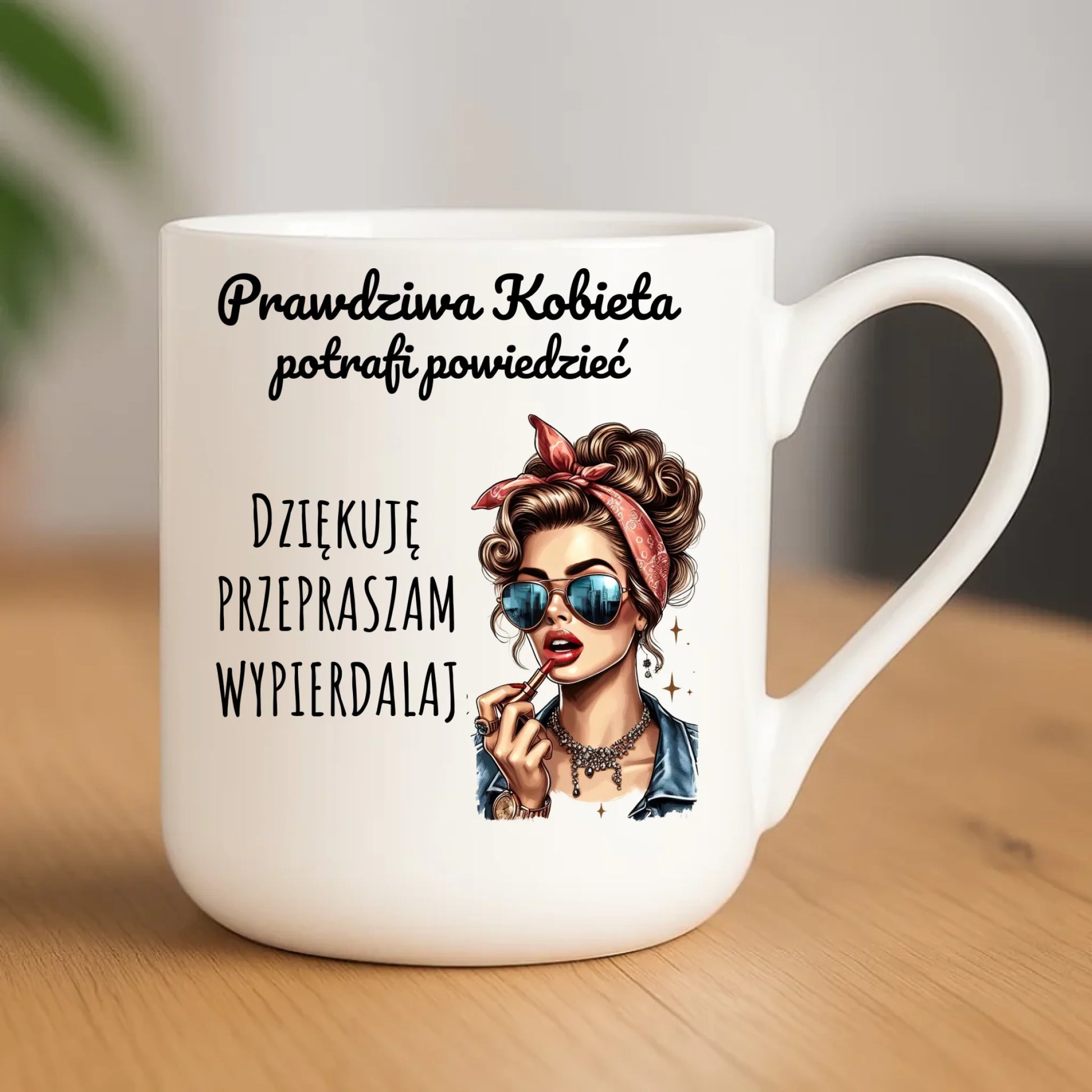 Kubek elegant - Prawdziwa kobieta - bez cenzury DZ15 - StoryCups.pl