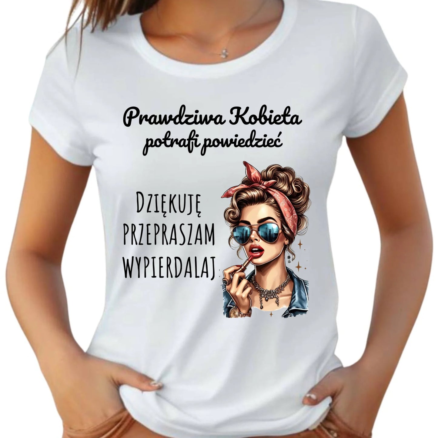 Koszulka damska - Prawdziwa kobieta - bez cenzury DZ15 - StoryCups.pl