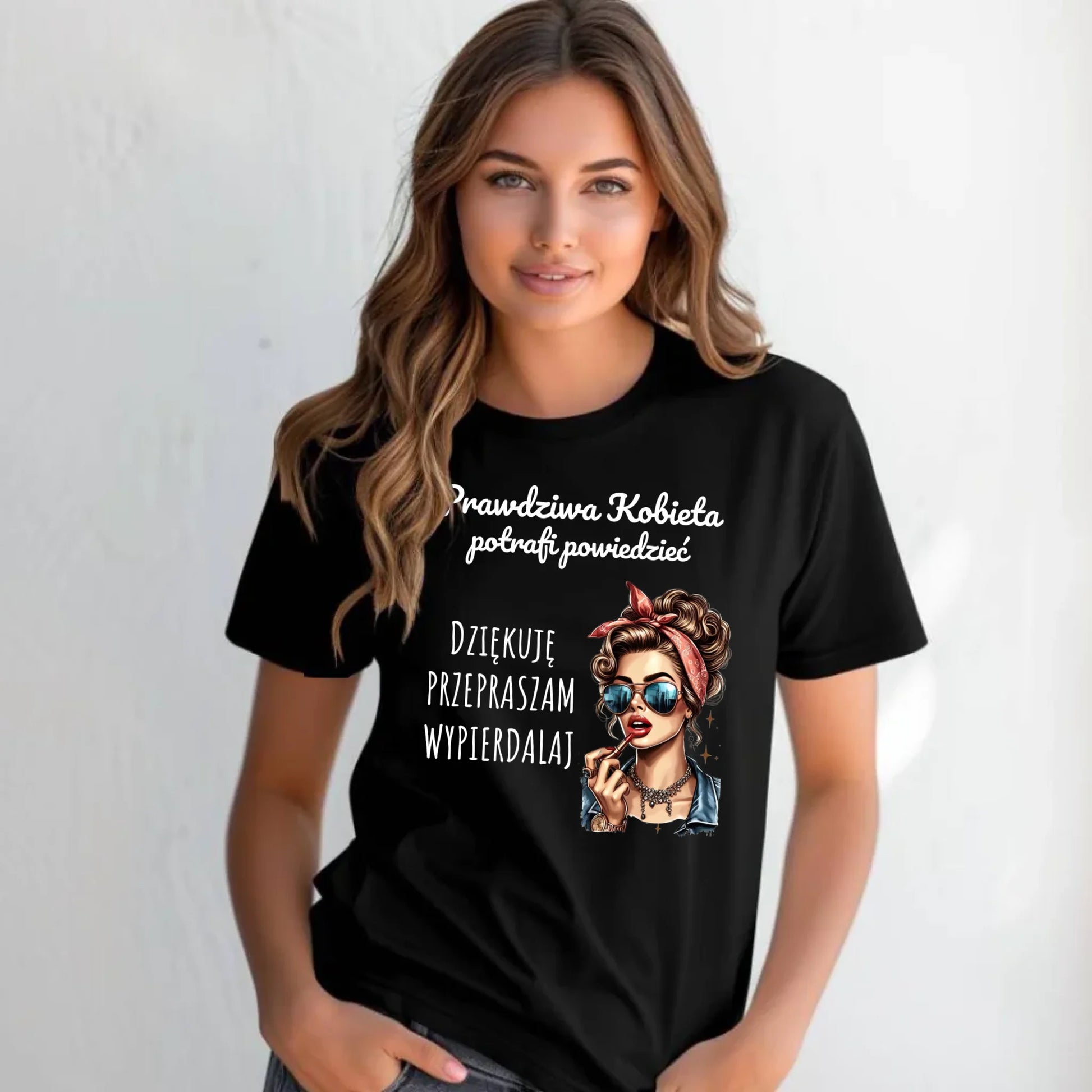 Koszulka damska - Prawdziwa kobieta - bez cenzury DZ15 - StoryCups.pl