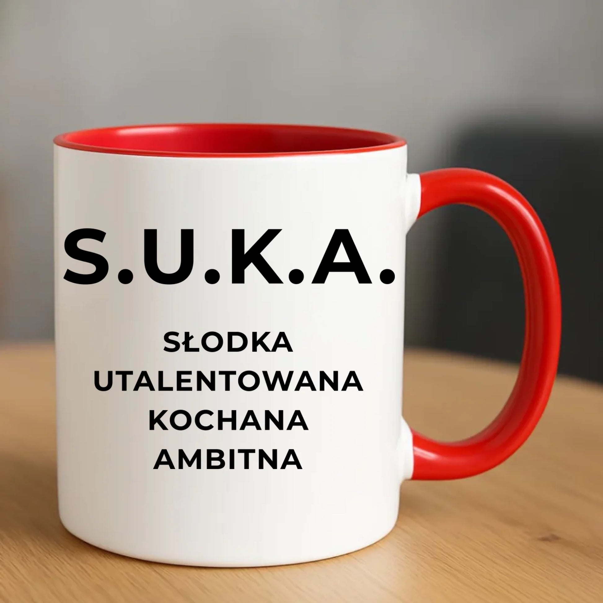 Kubek - S.U.K.A. - śmieszny prezent dla niej - bez cenzury DZ16 - StoryCups.pl