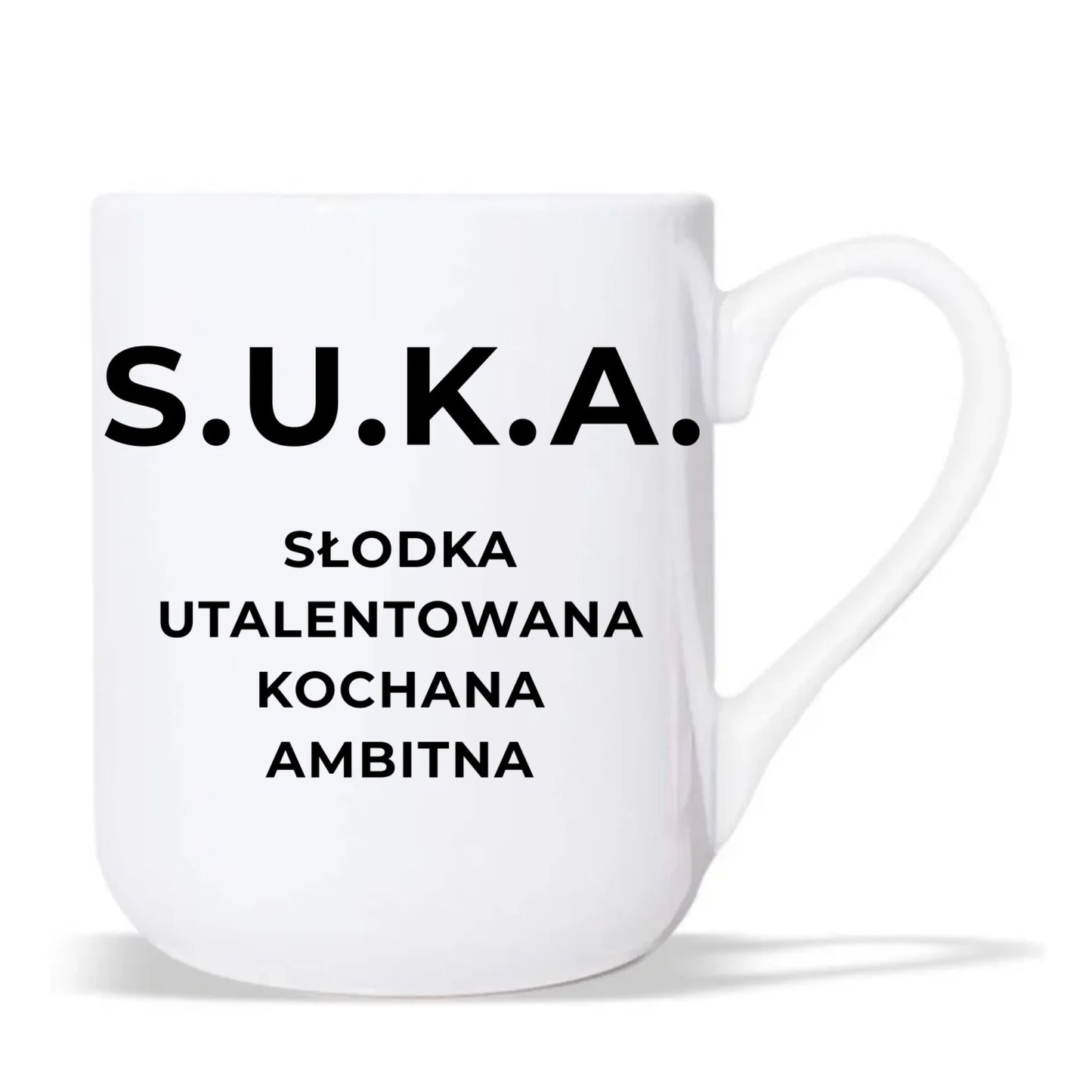 Kubek elegant - S.U.K.A. - śmieszny prezent dla niej - bez cenzury DZ16 - StoryCups.pl