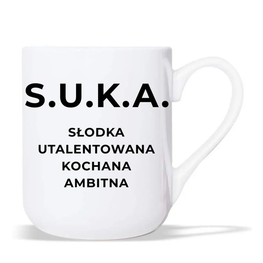 Kubek elegant - S.U.K.A. - śmieszny prezent dla niej - bez cenzury DZ16 - StoryCups.pl