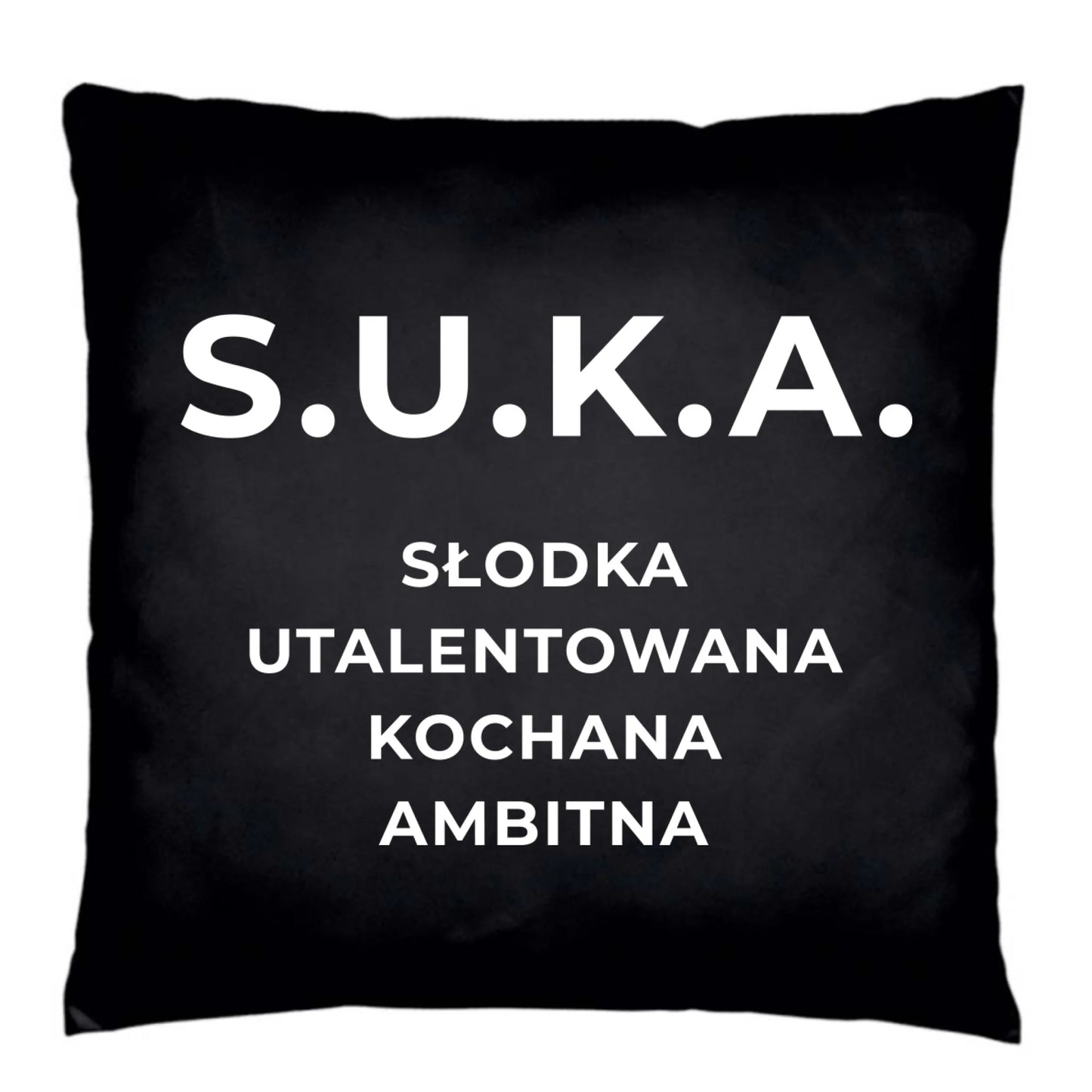Poduszka dekoracyjna - S.U.K.A. - śmieszny prezent dla niej - bez cenzury DZ16 - StoryCups.pl