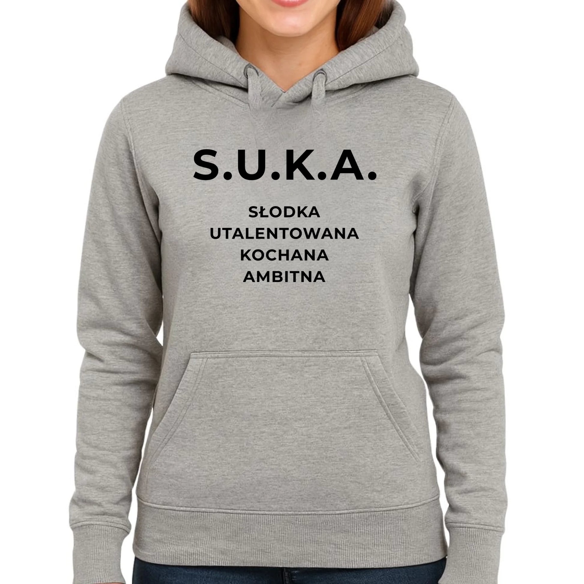 Bluza damska z kapturem - S.U.K.A. - śmieszny prezent dla niej - bez cenzury DZ16 - StoryCups.pl