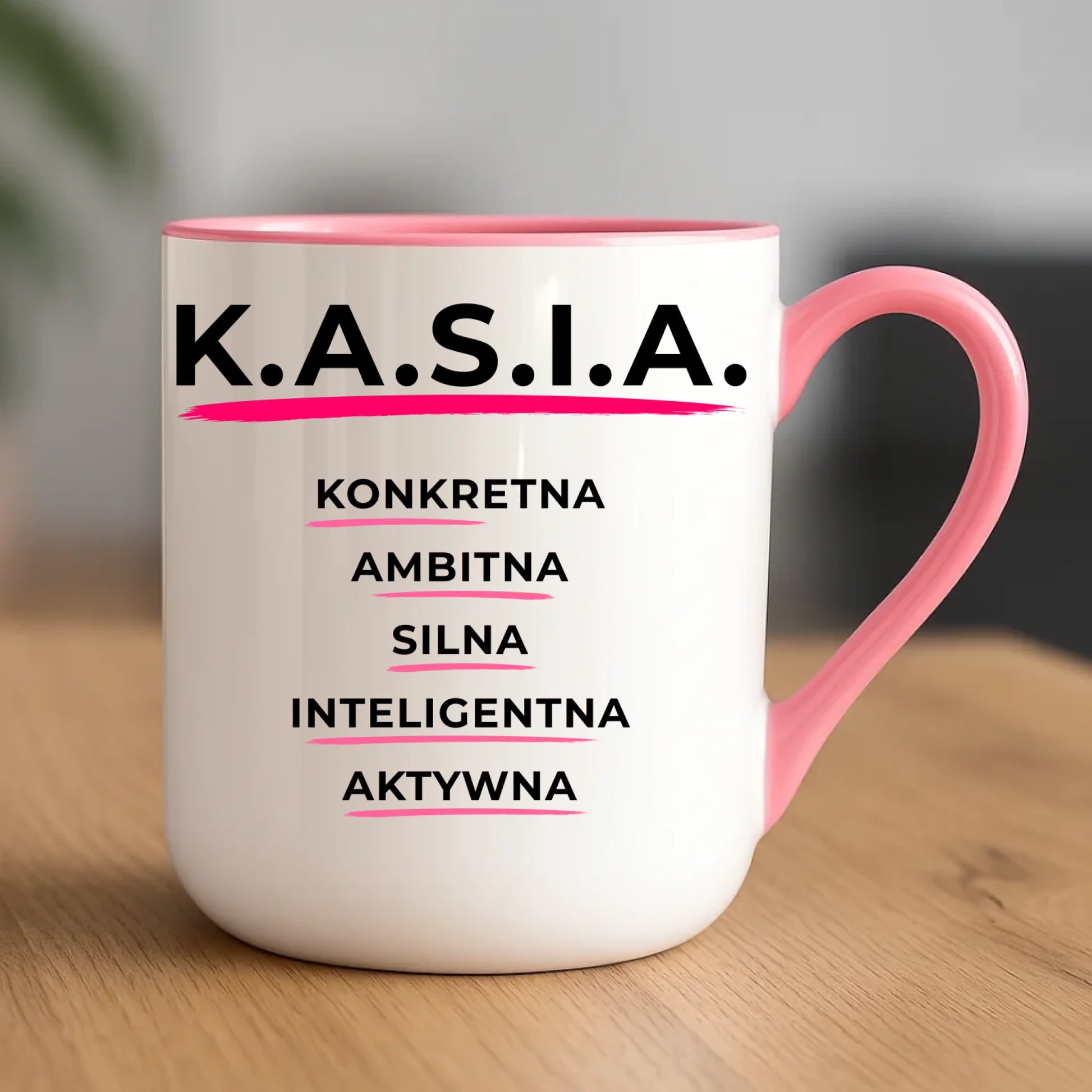 Kubek elegant - prezent dla Kasi - Katarzyna - K.A.S.I.A. DZ17 - StoryCups.pl