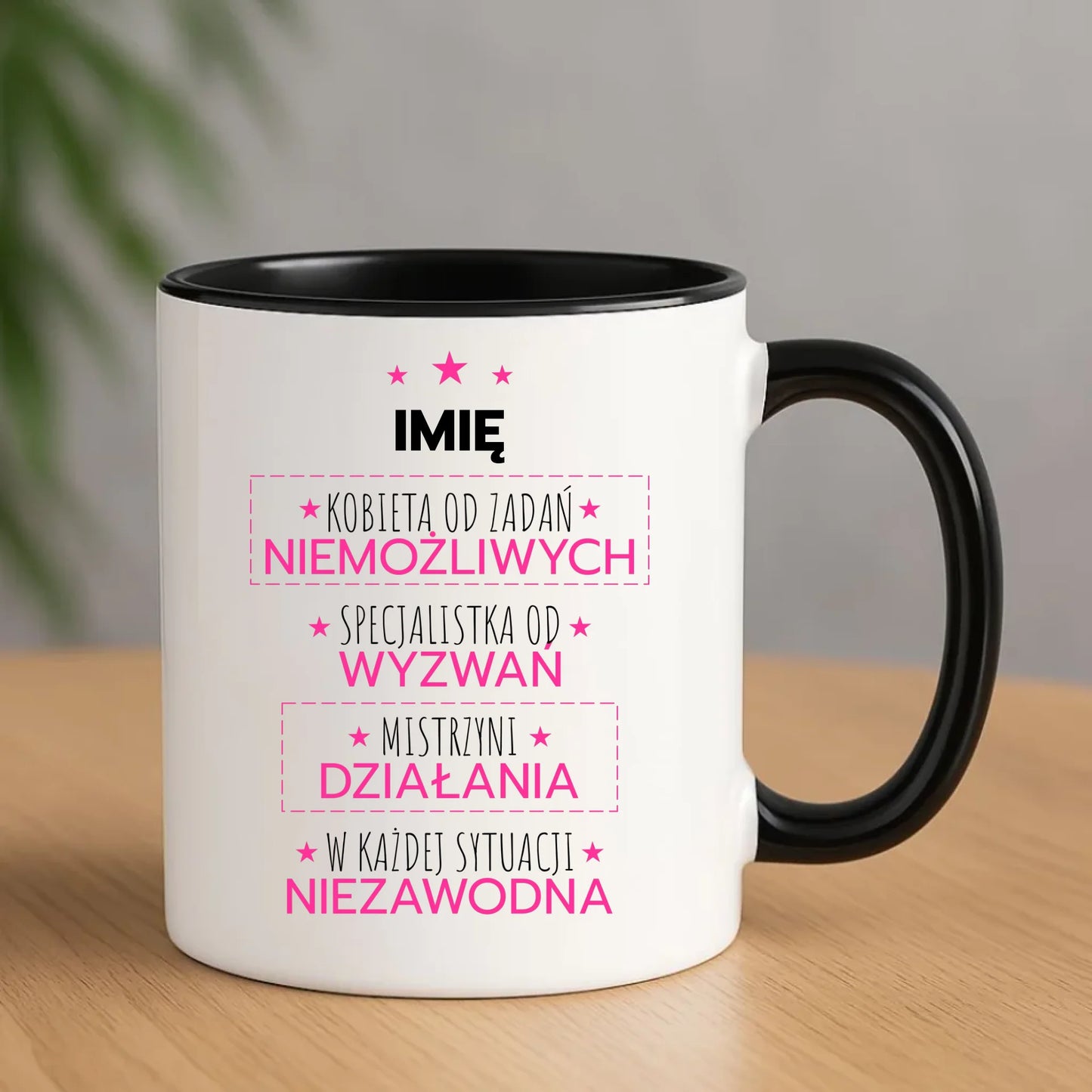 Kubek - Kobieta od zadań niemożliwych - personalizowany DZ19 - StoryCups.pl