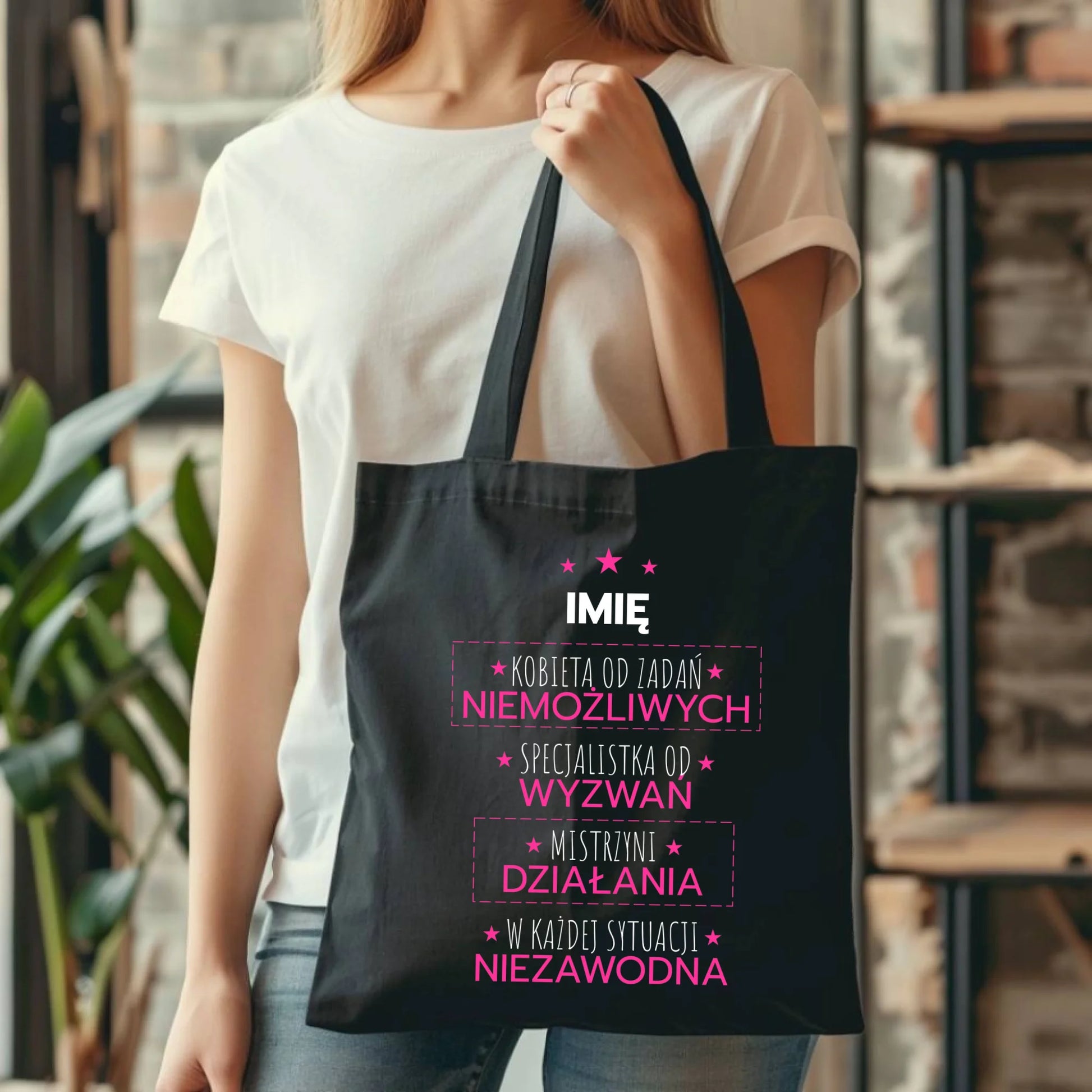 Torba - Kobieta od zadań niemożliwych - personalizowana DZ19 - StoryCups.pl