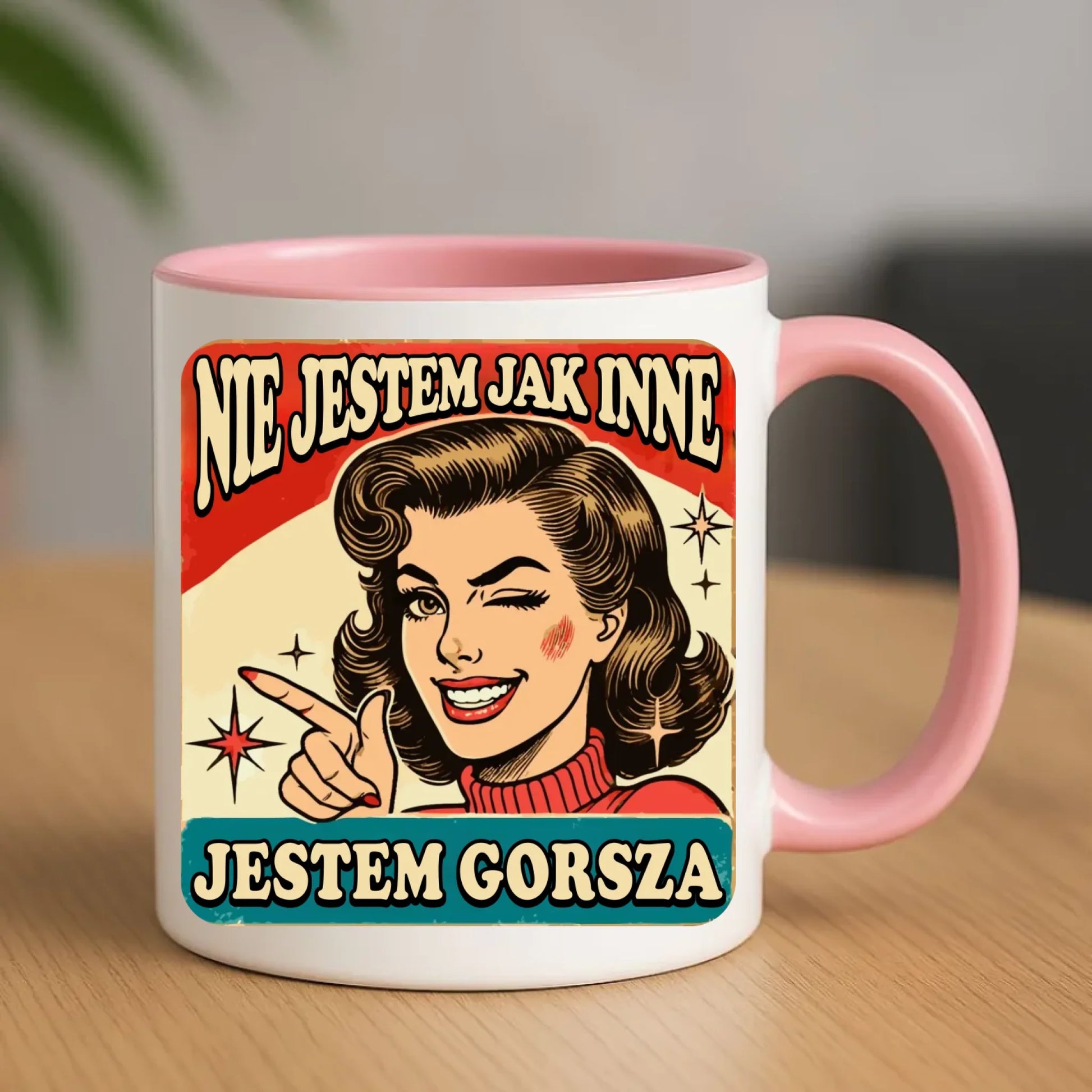Kubek - Nie jestem jak inne, jestem gorsza - w stylu retro DZ07 - StoryCups.pl