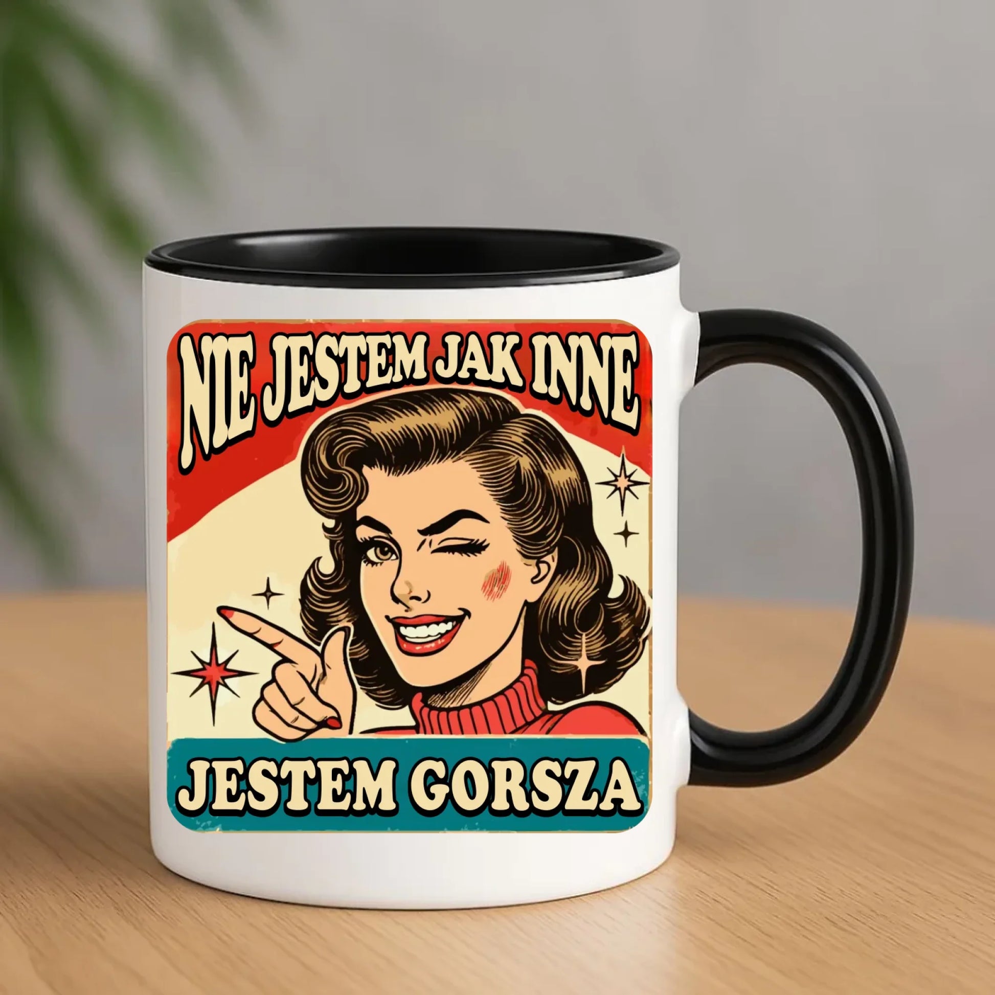 Kubek - Nie jestem jak inne, jestem gorsza - w stylu retro DZ07 - StoryCups.pl