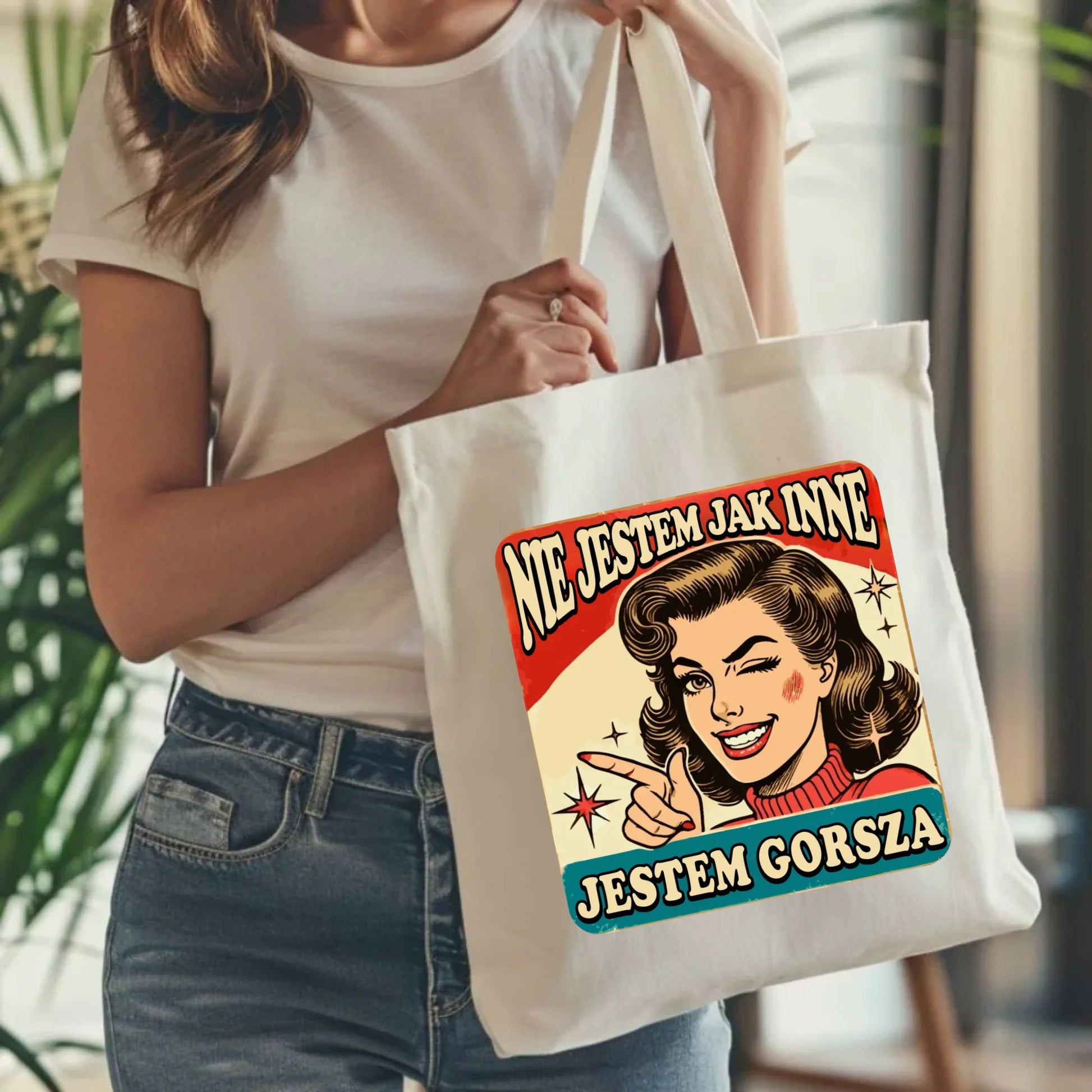 Torba - Nie jestem jak inne, jestem gorsza - w stylu retro DZ07 - StoryCups.pl