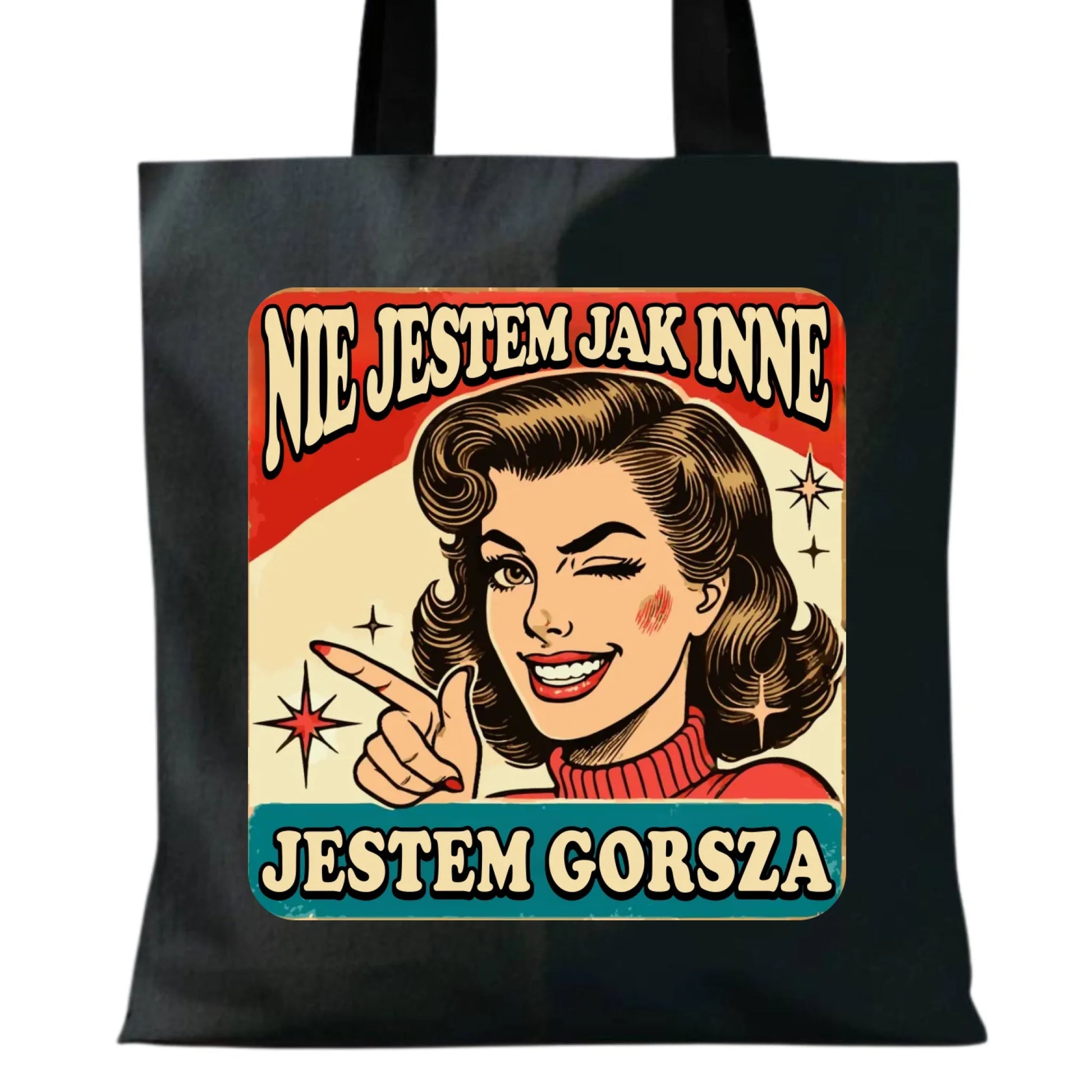 Torba - Nie jestem jak inne, jestem gorsza - w stylu retro DZ07 - StoryCups.pl