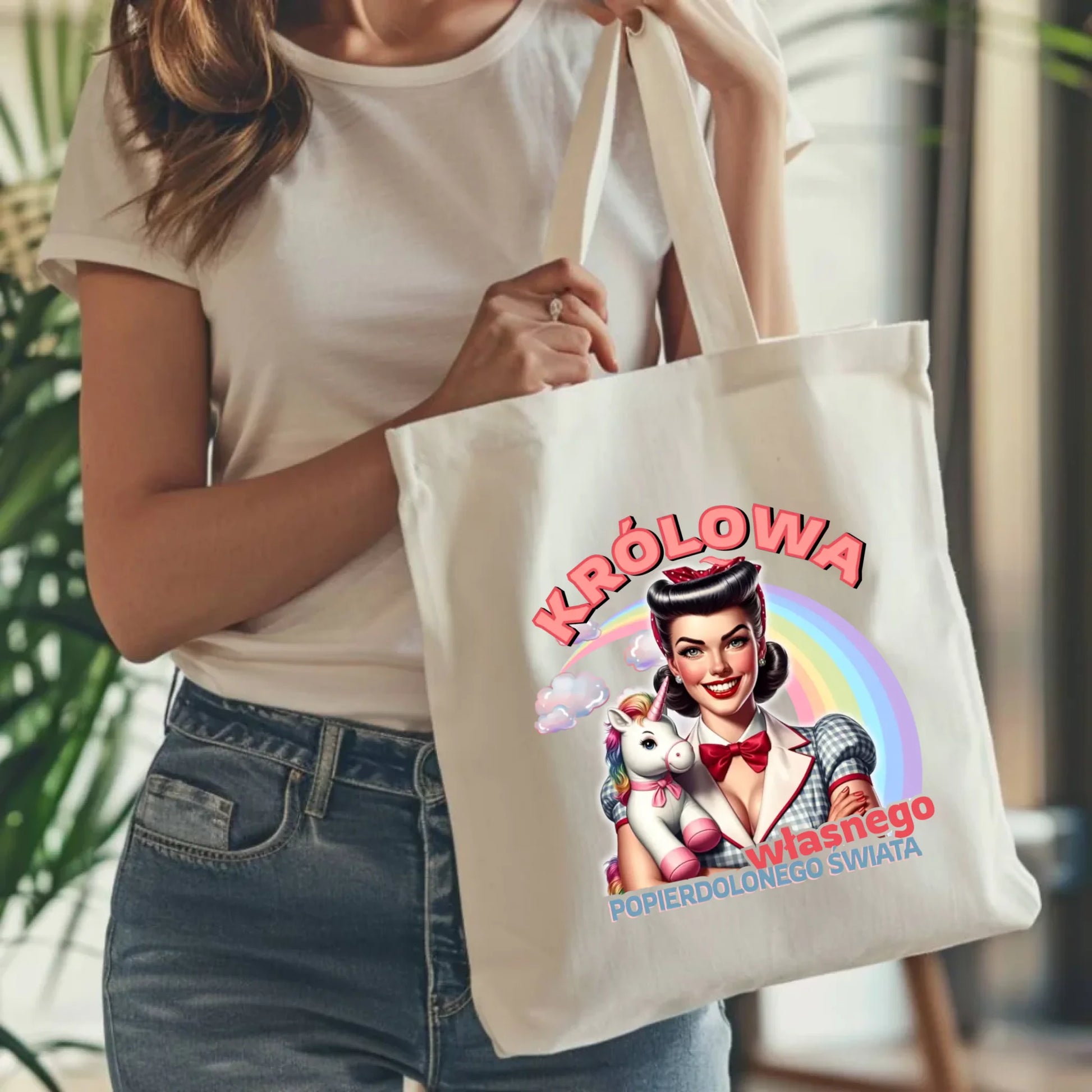 Torba retro – Królowa własnego popierd*onego świata - bez cenzury DZ08 - StoryCups.pl