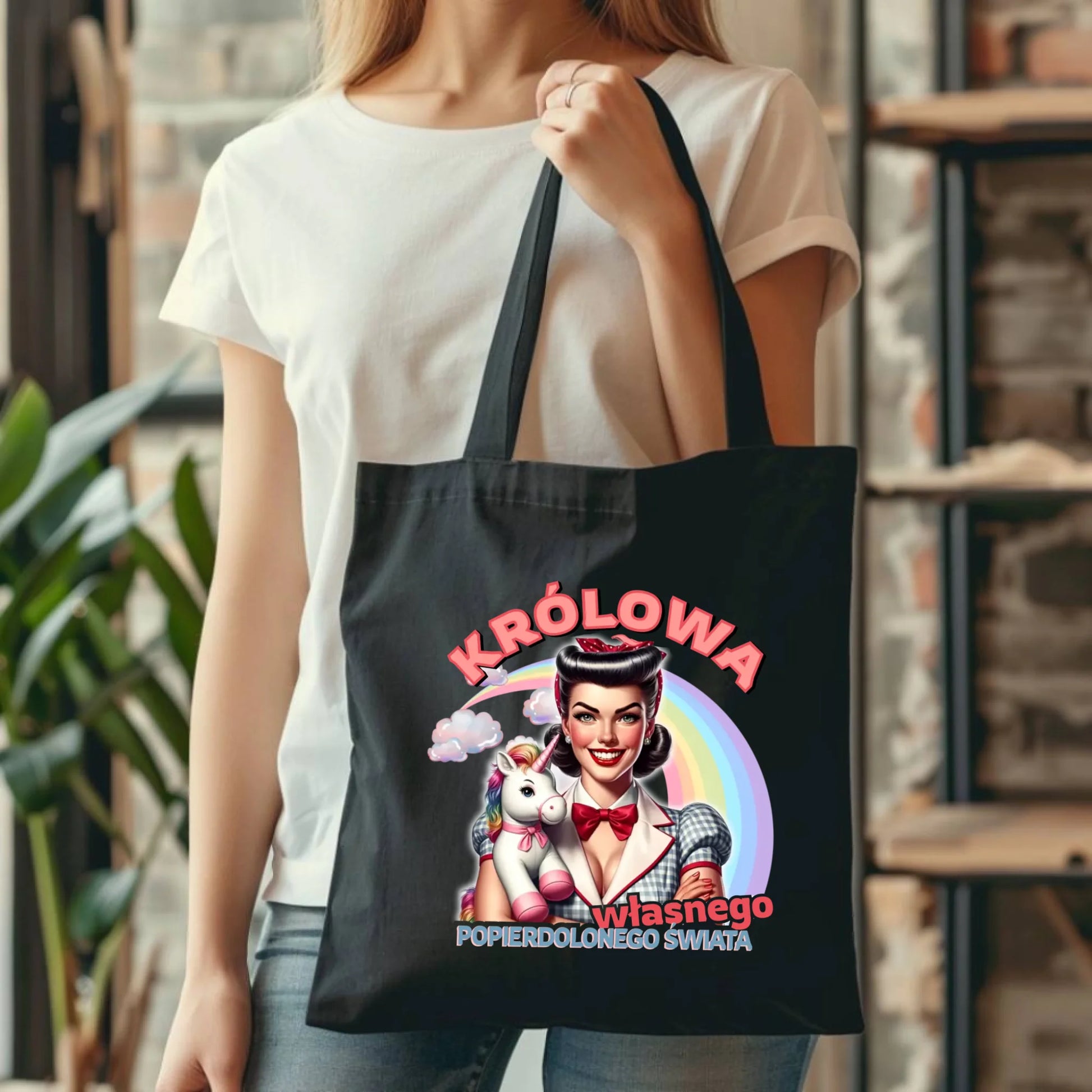 Torba retro – Królowa własnego popierd*onego świata - bez cenzury DZ08 - StoryCups.pl