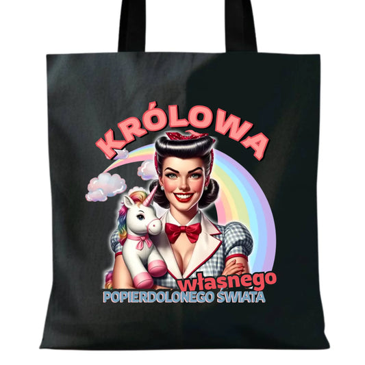Torba retro – Królowa własnego popierd*onego świata - bez cenzury DZ08 - StoryCups.pl