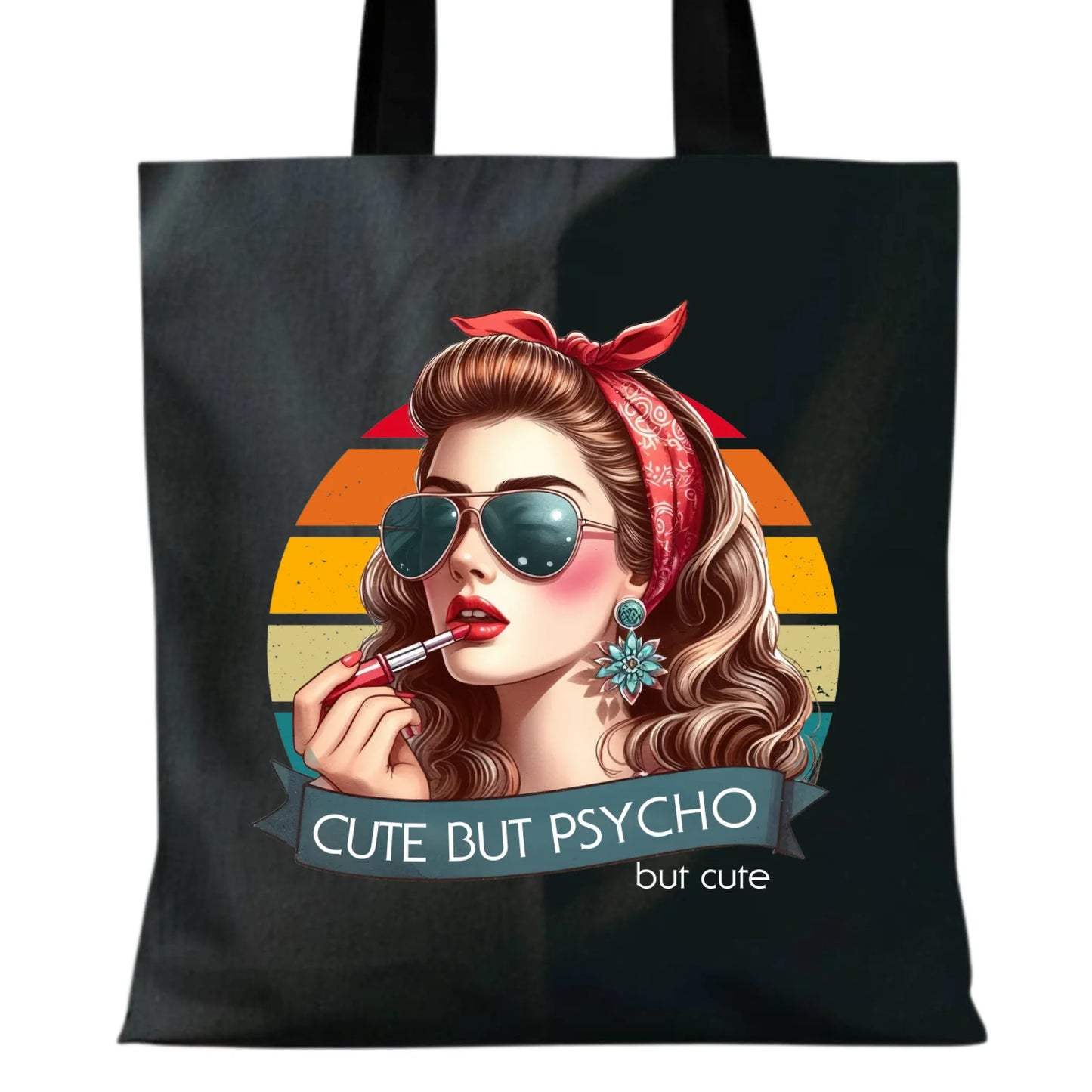 Torba – Cute but psycho - w stylu retro DZ09 - StoryCups.pl