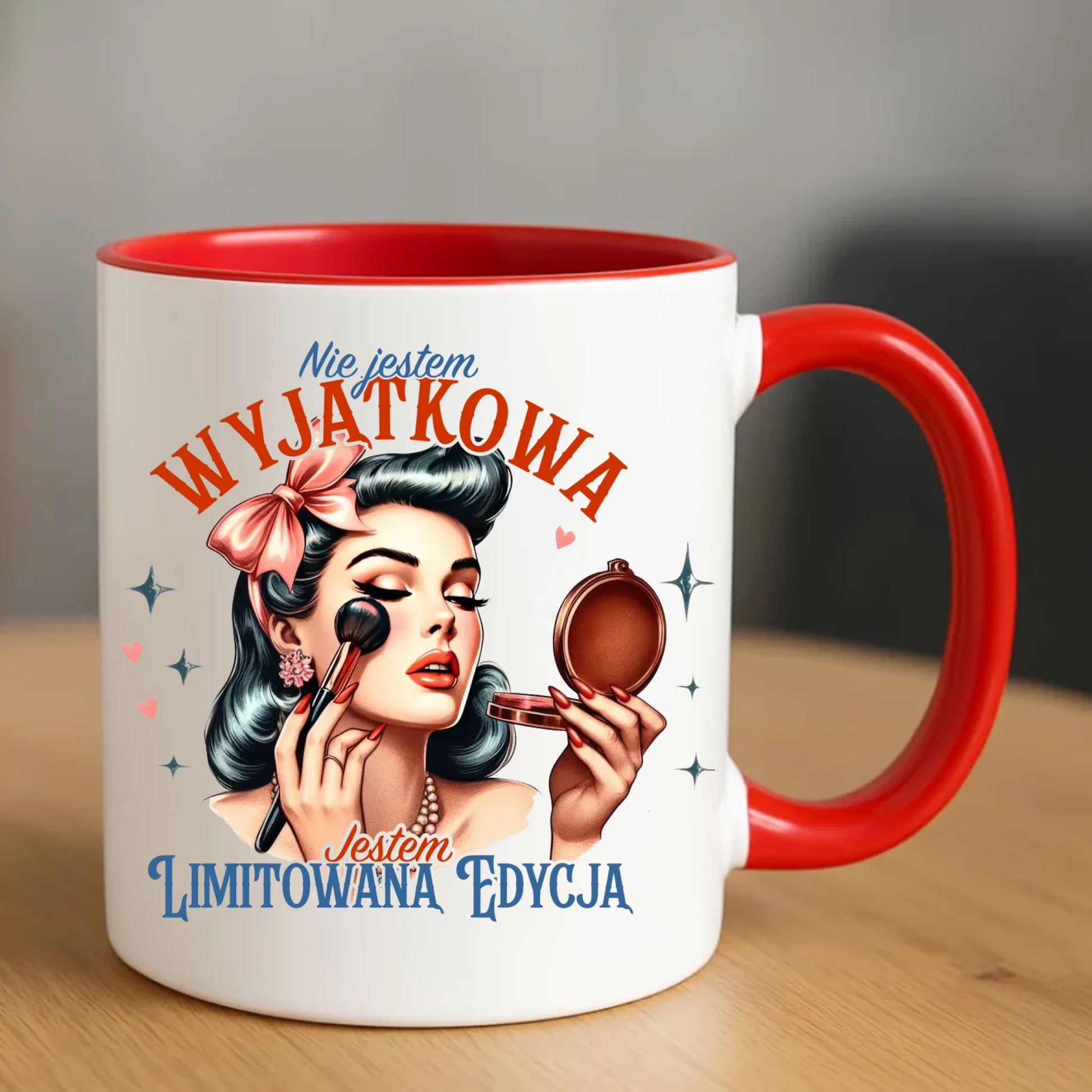 Kubek – Nie jestem wyjątkowa, jestem limitowaną edycją - w stylu retro DZ10 - StoryCups.pl